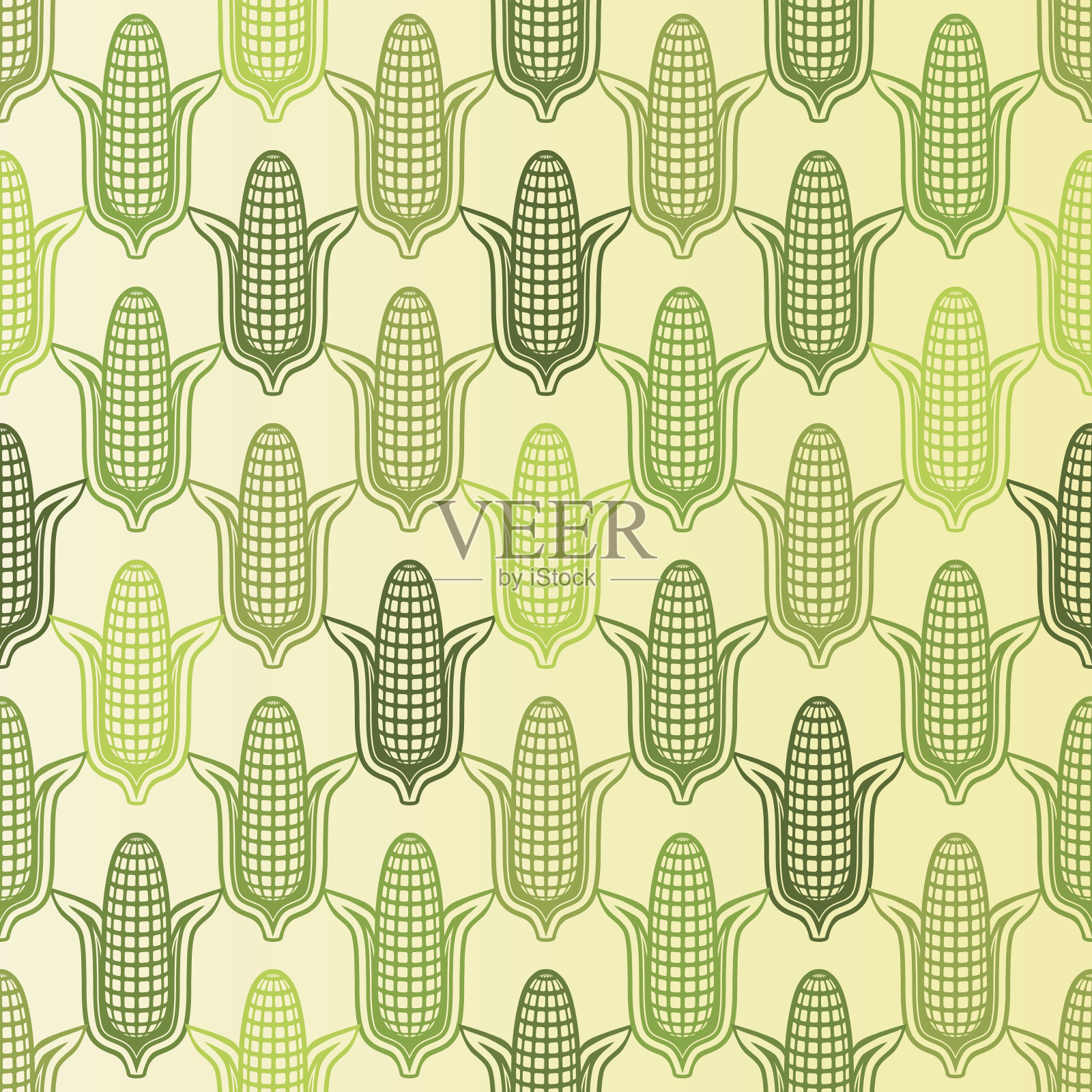 玉米无缝模式插画图片素材