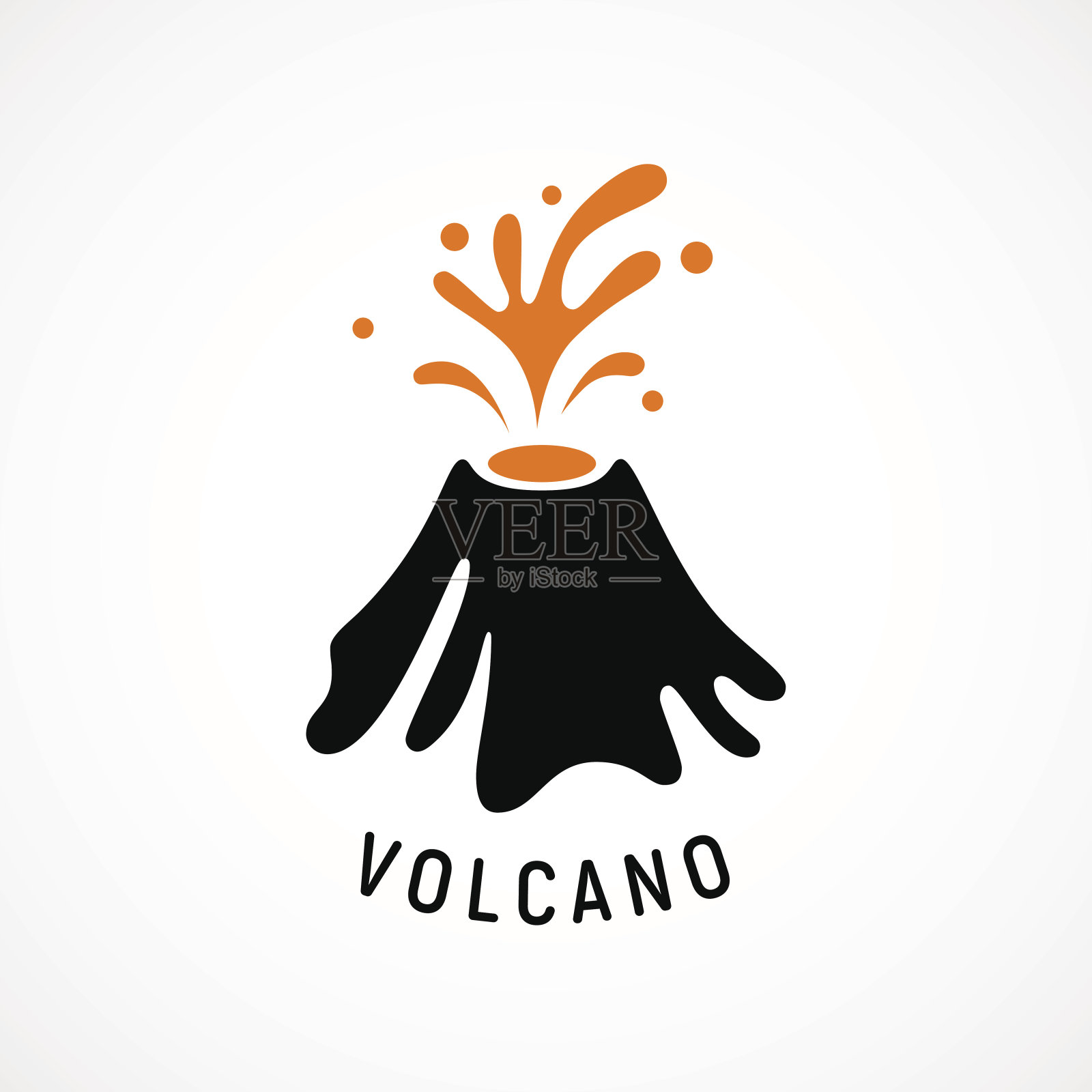 火山图标插画图片素材