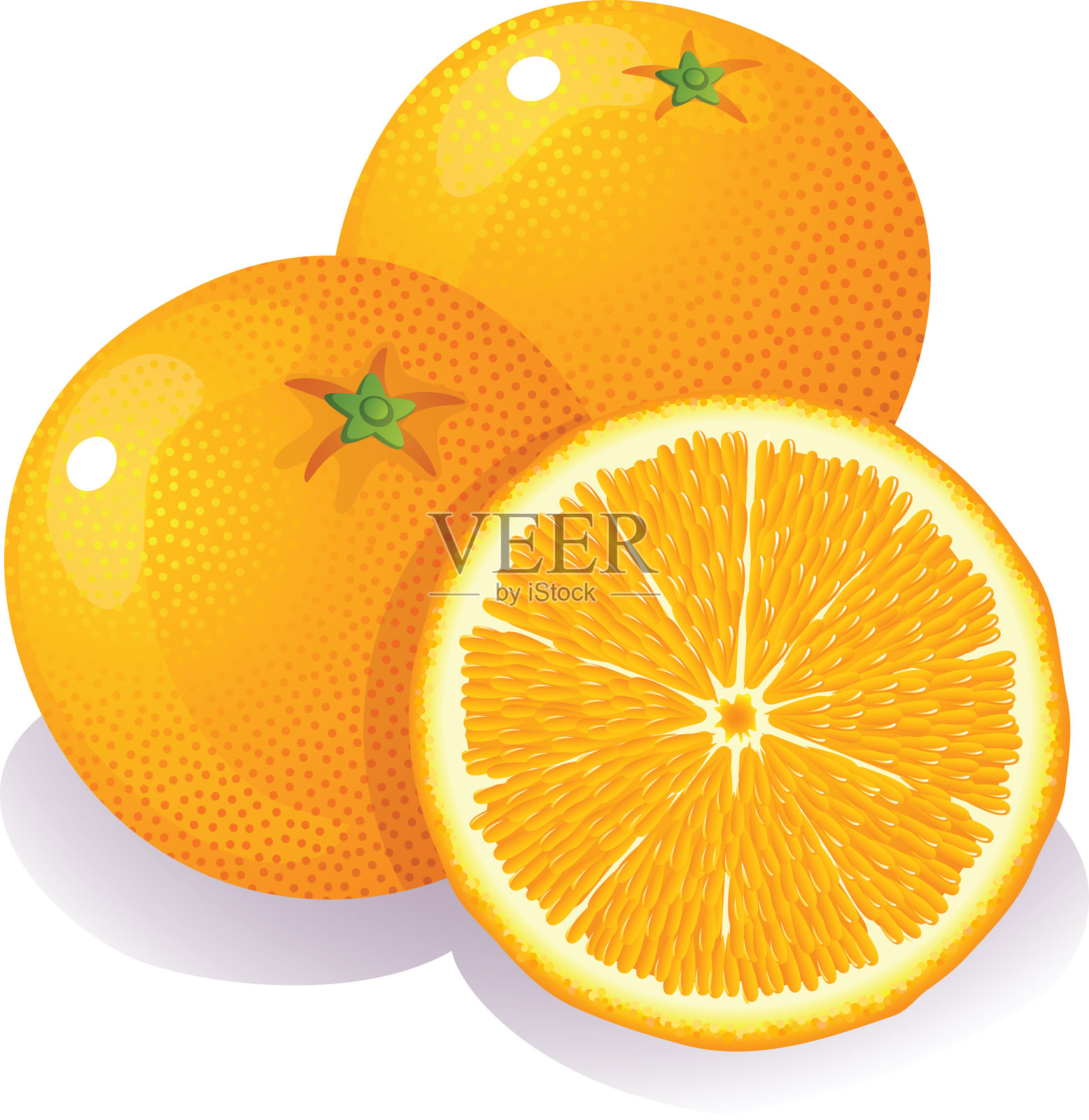 橙子设计元素图片