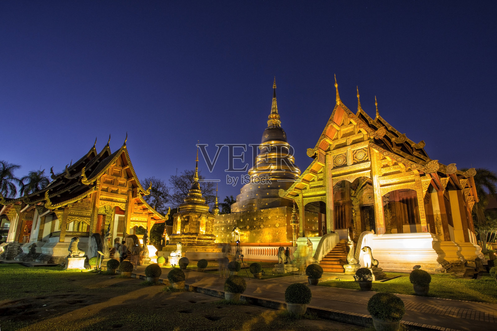 泰国清迈，辛格寺照片摄影图片