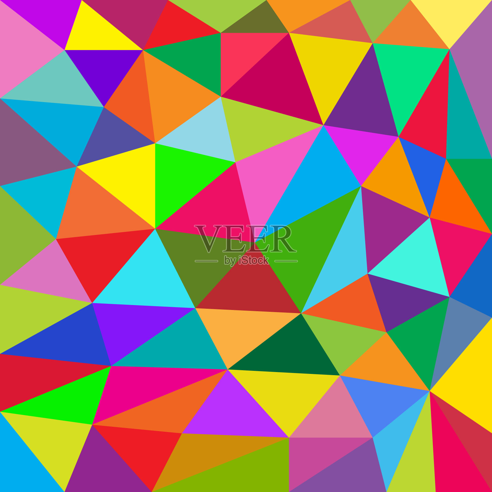 彩色抽象背景三角形低多边形插画图片素材