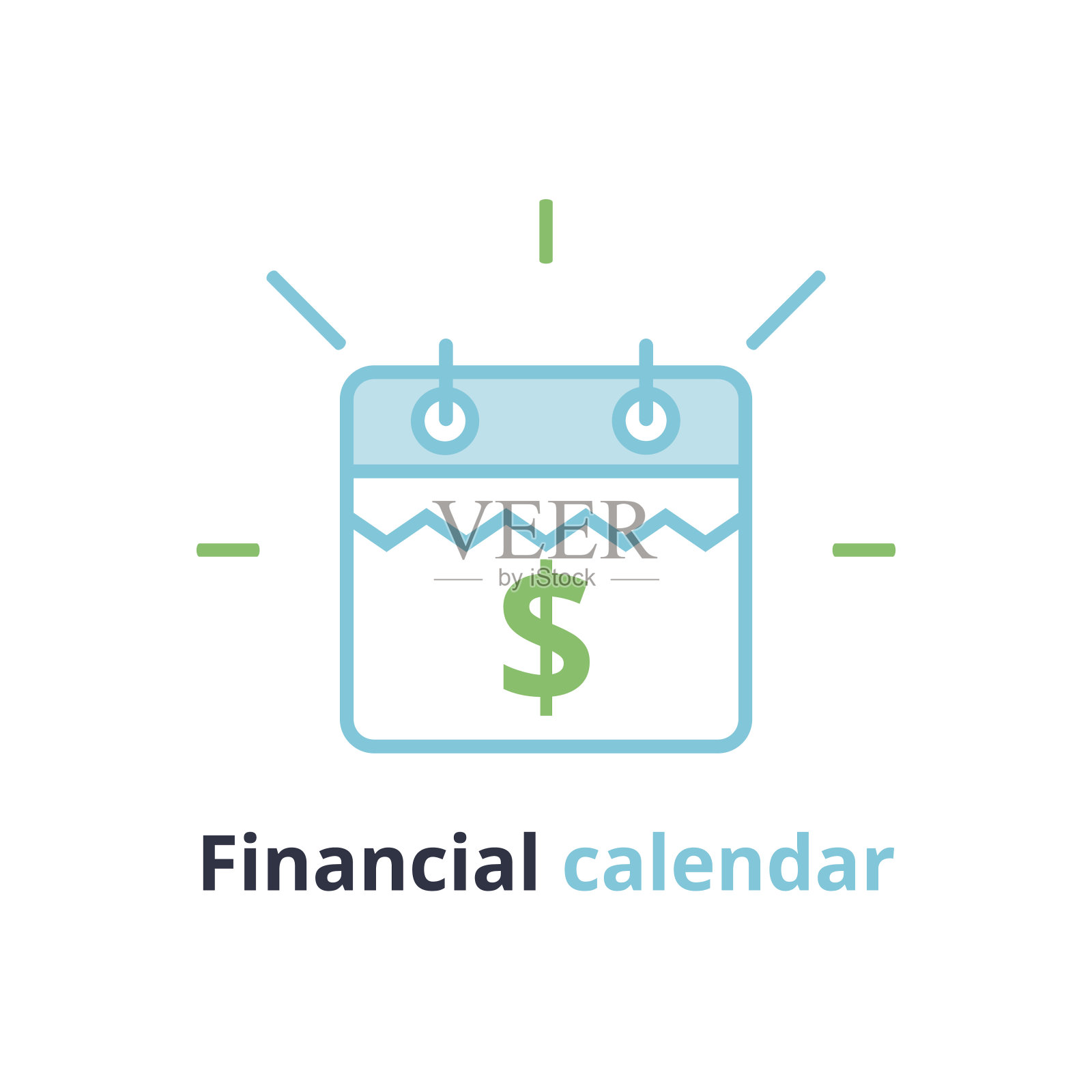 财务日历，年度付款日，月度预算计划，固定期限概念，贷款期限设计模板素材