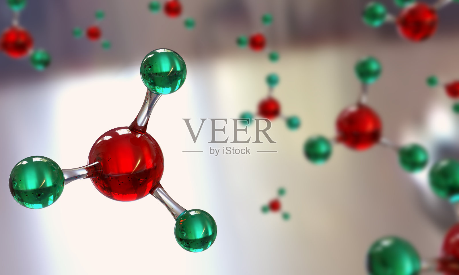 具有分子模型的科学背景照片摄影图片