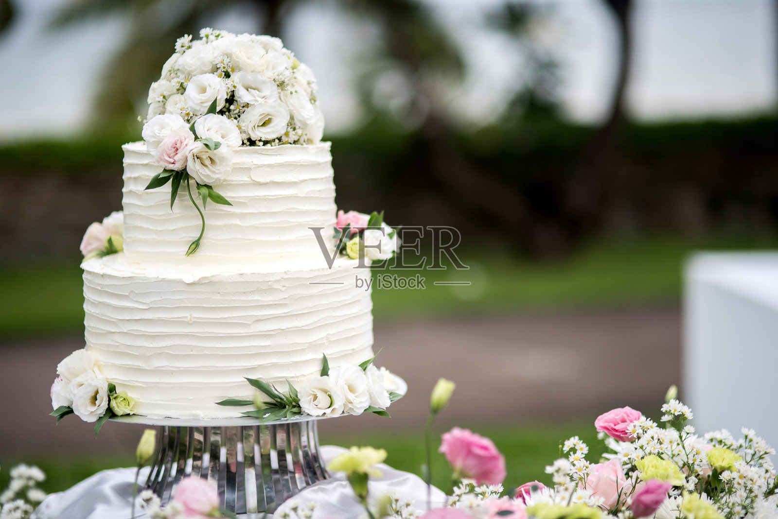 婚礼蛋糕。照片摄影图片