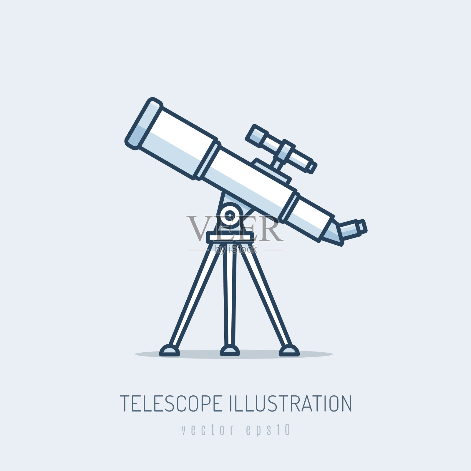 望远镜设计元素图片