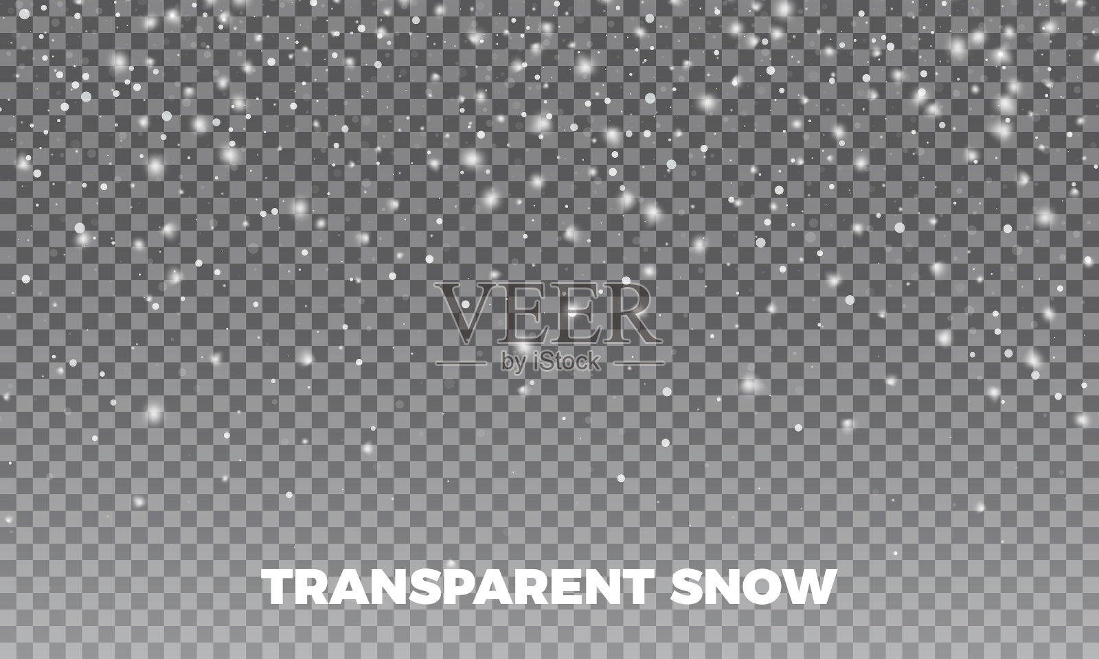 雪。矢量透明逼真的雪背景。圣诞节和新年的装饰。雪花的背景插画图片素材