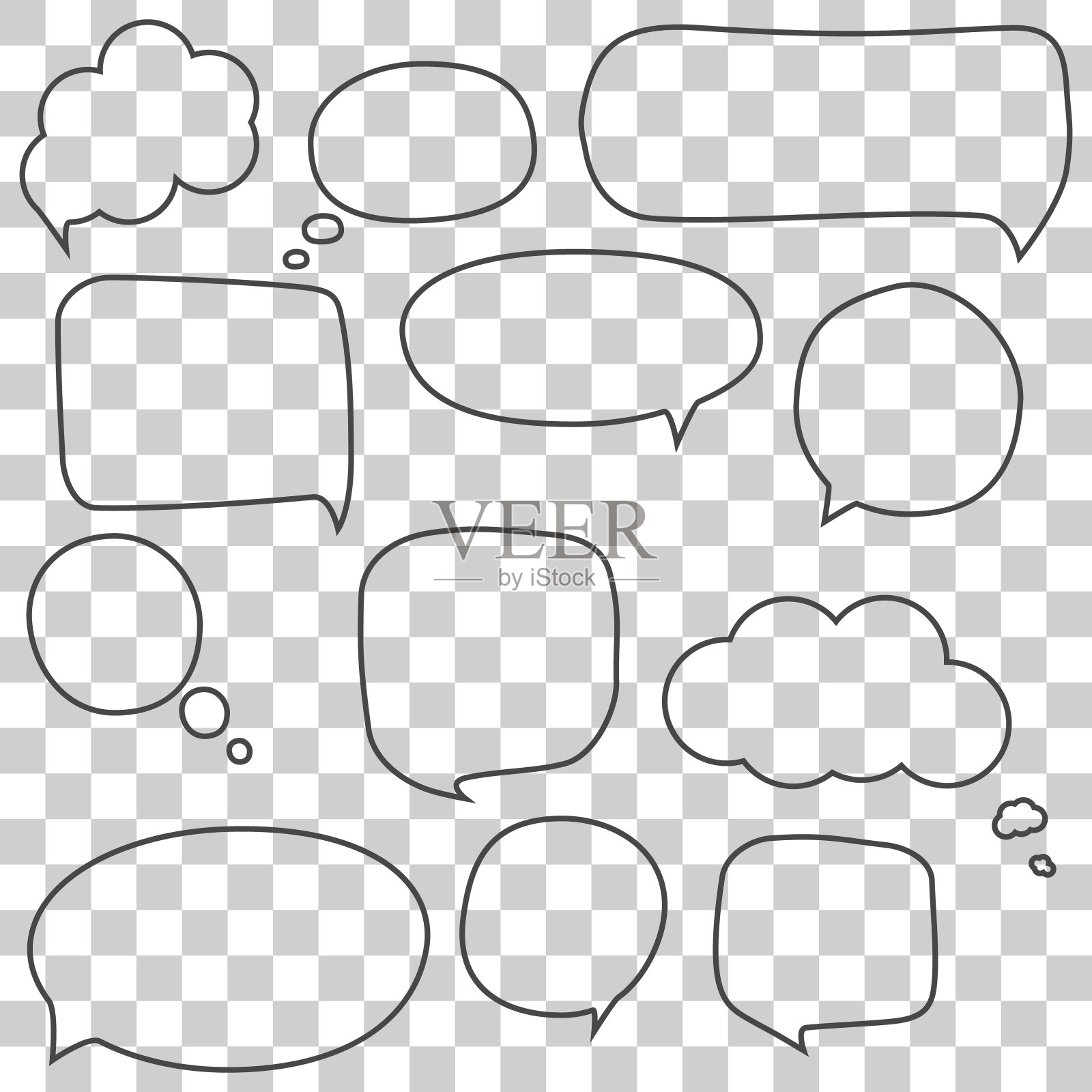 语音泡泡被孤立的放回象棋上插画图片素材