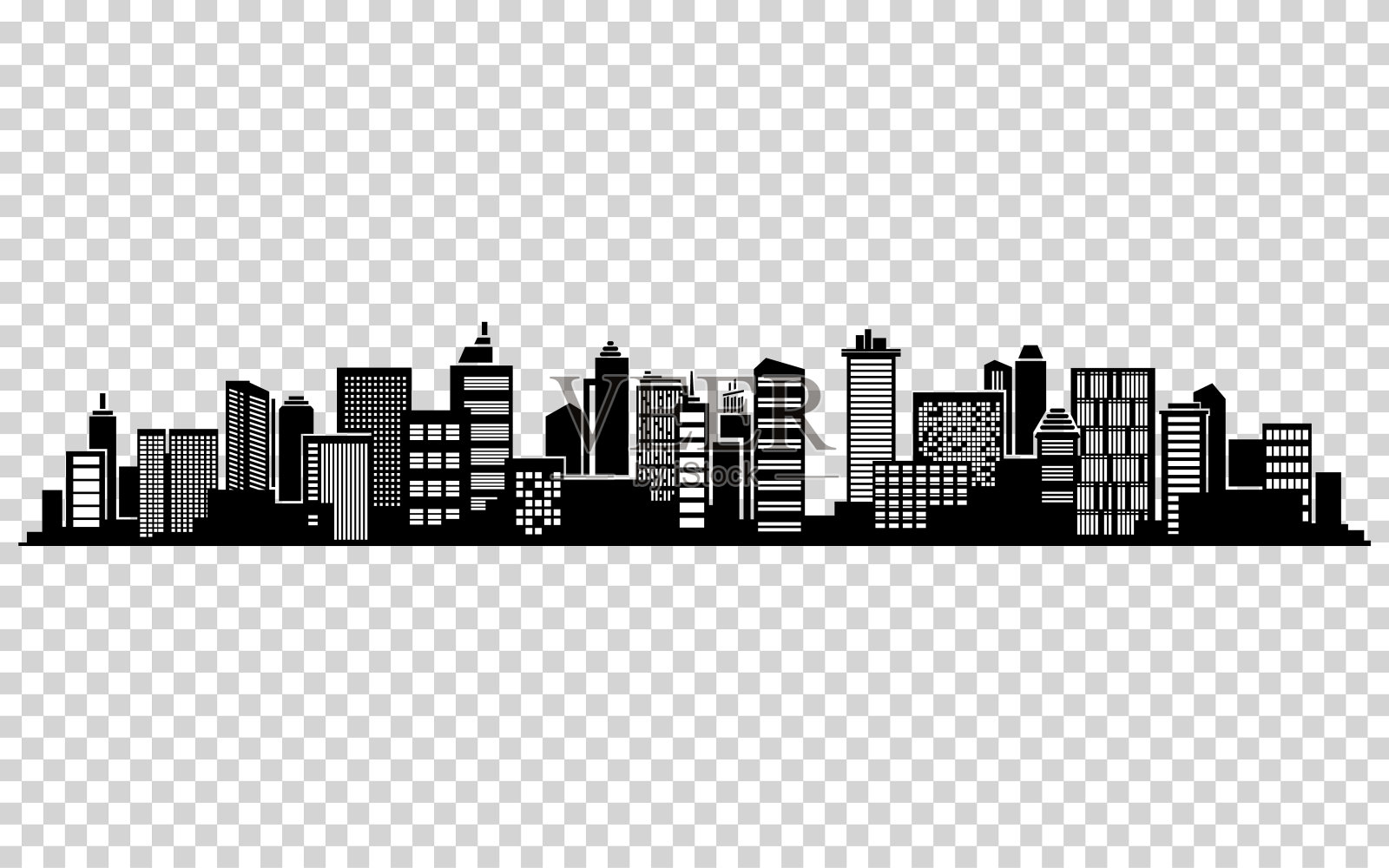 向量的城市剪影插画图片素材