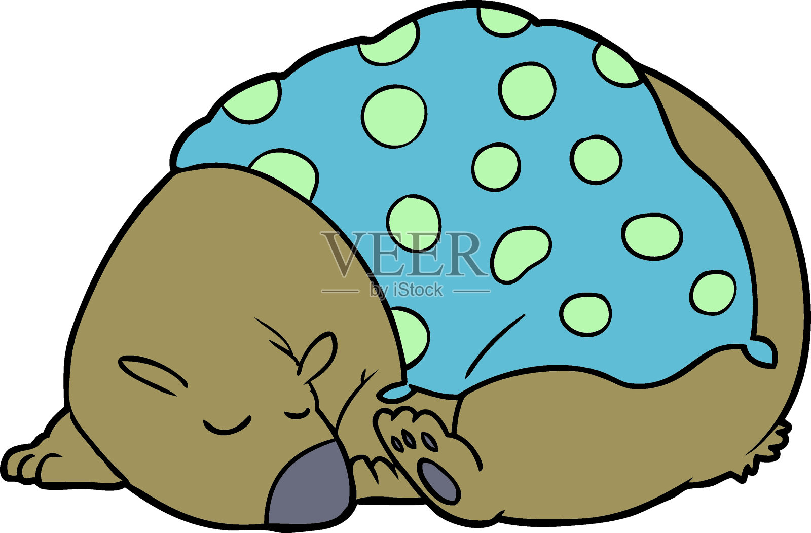 可爱卡通手绘星星月亮睡觉的小熊设计图__动漫人物_动漫动画_设计图库_昵图网nipic.com