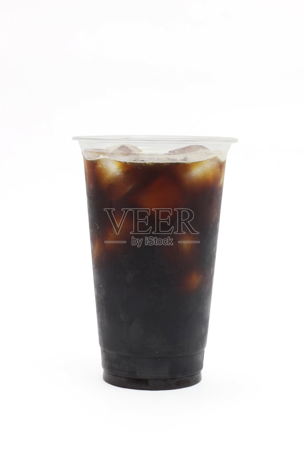 冰咖啡黑咖啡孤立在白色背景照片摄影图片