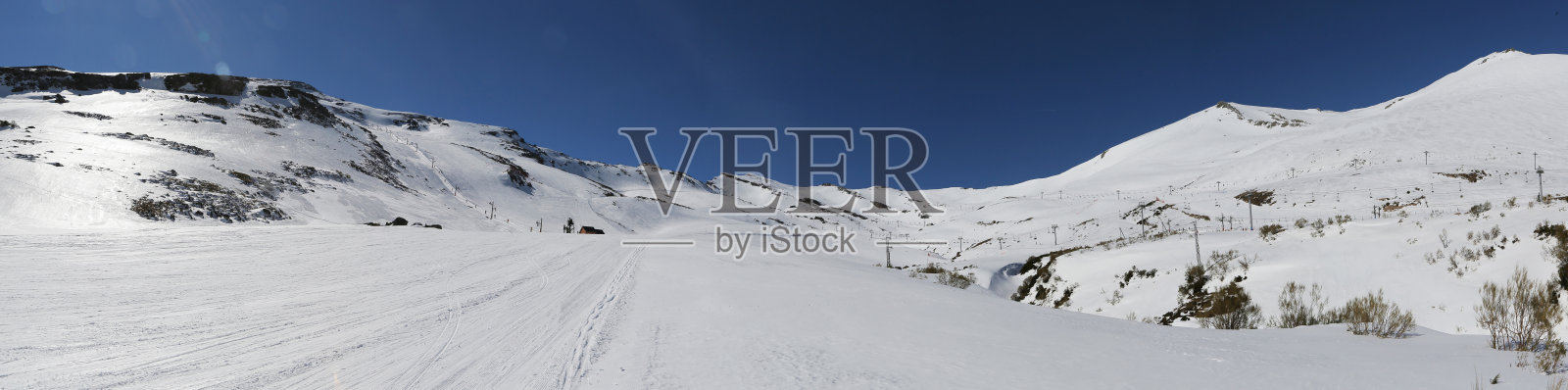 阿尔托坎波滑雪站照片摄影图片