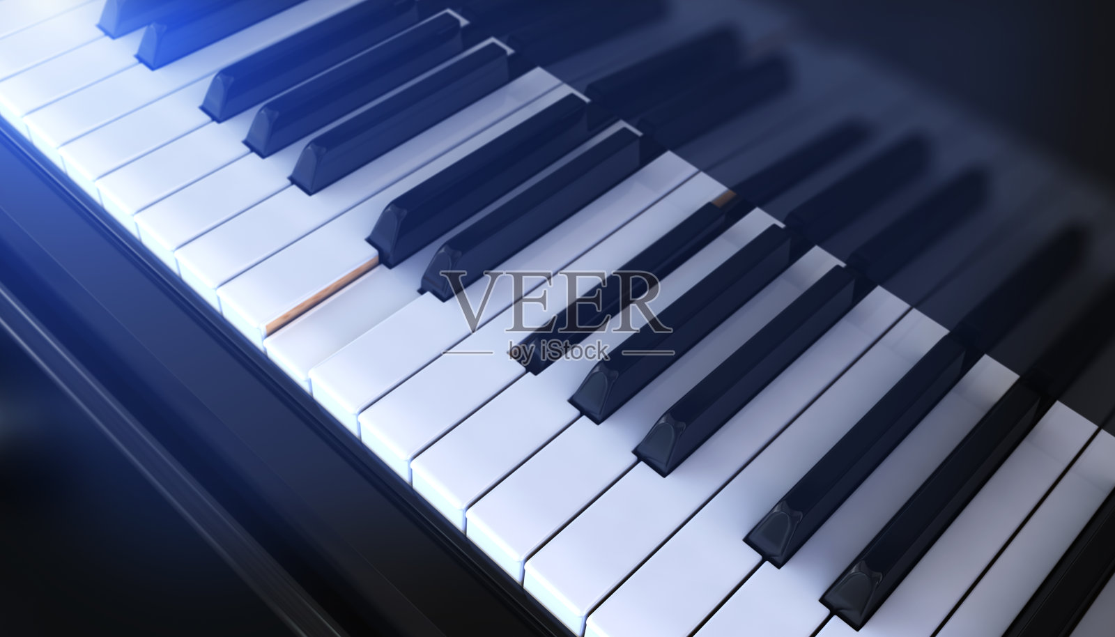 钢琴键盘的特写设计元素图片