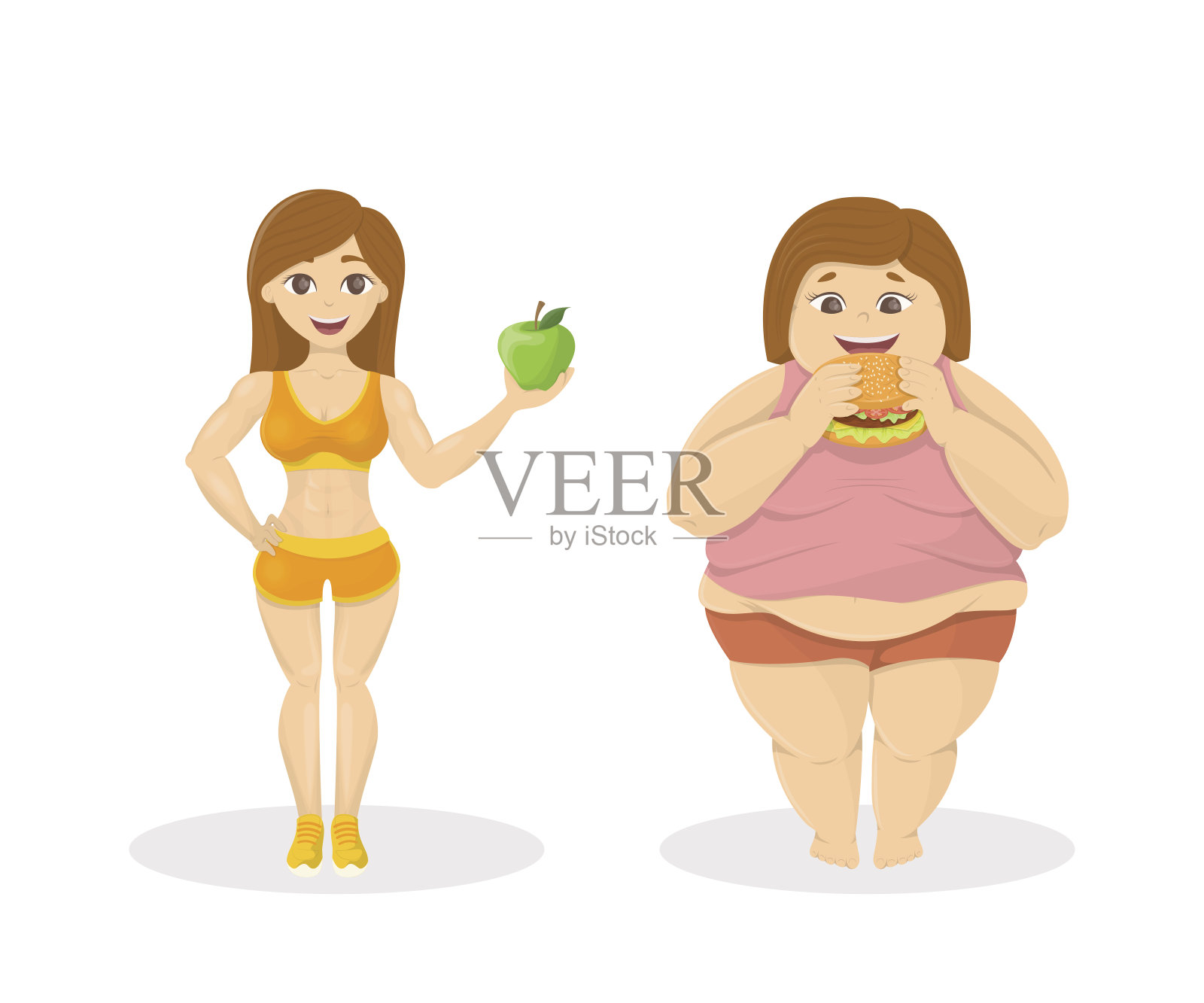瘦身对比高清图,一瘦一胖的图片图,瘦身前后对比效果图_大山谷图库