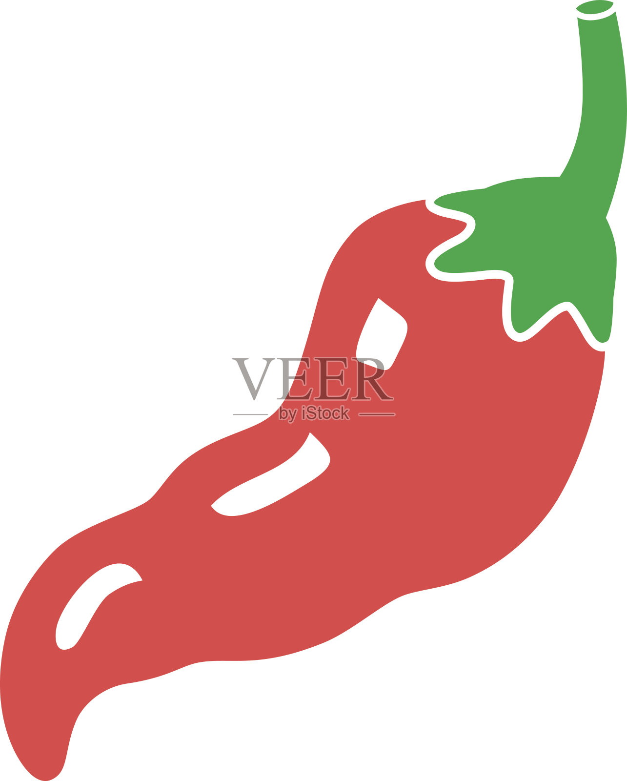 红辣椒。插画图片素材
