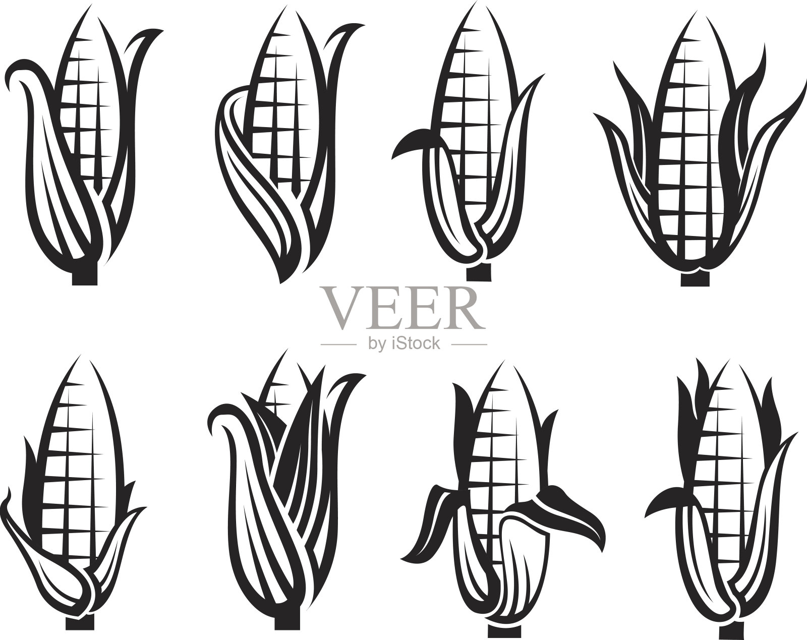玉米图像集插画图片素材