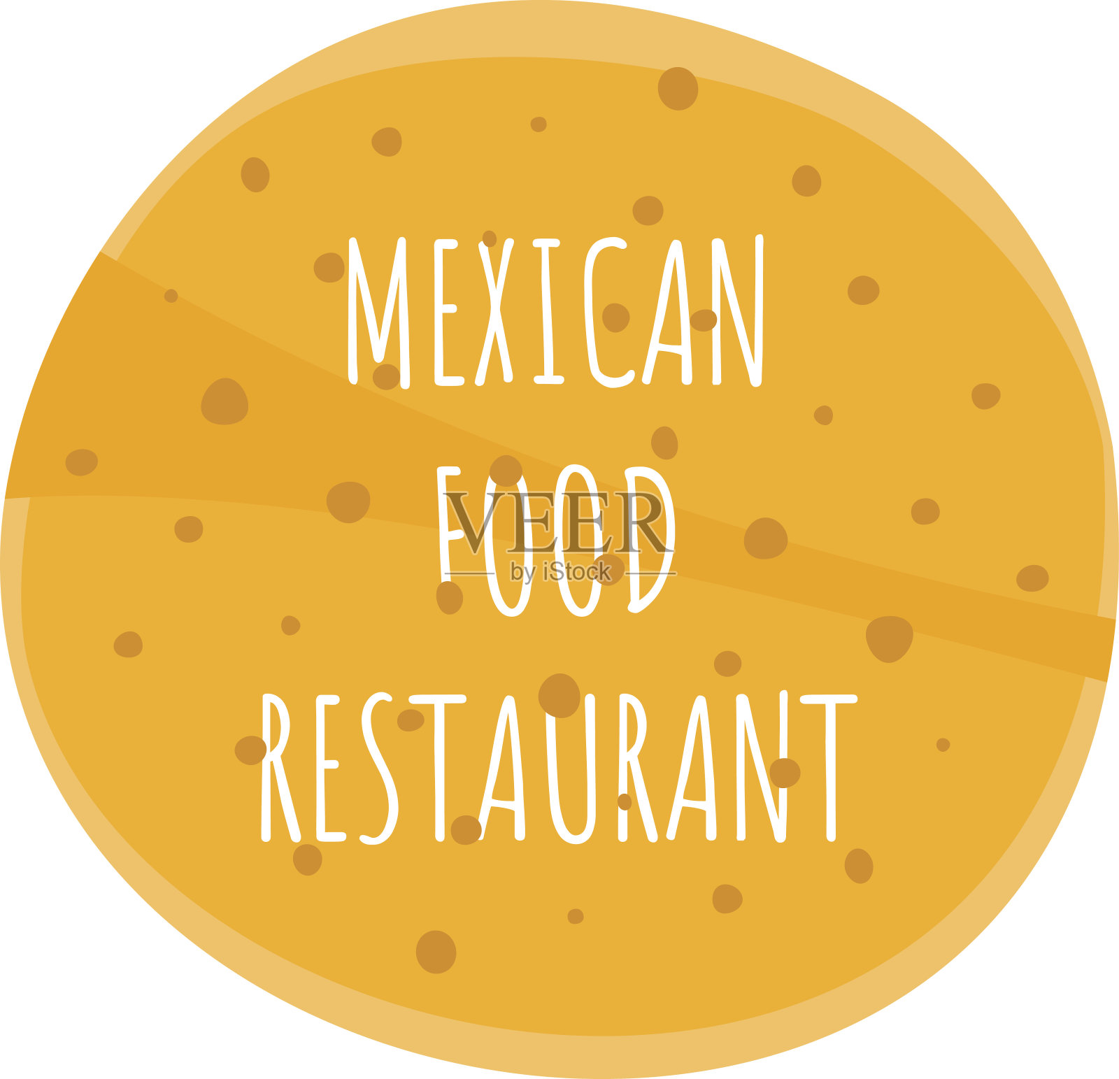 墨西哥玉米饼框架或背景文字插画图片素材