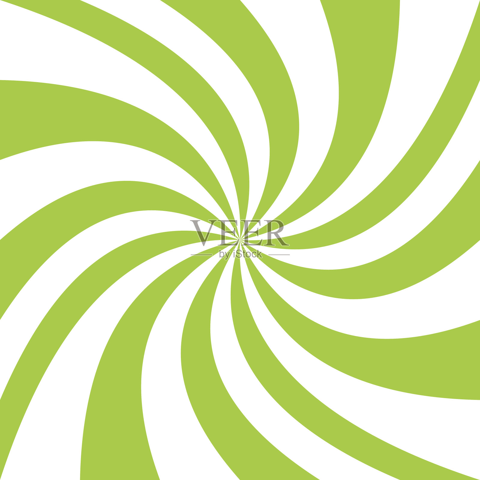 几何漩涡背景-向量图形从绿色和白色扭曲射线插画图片素材