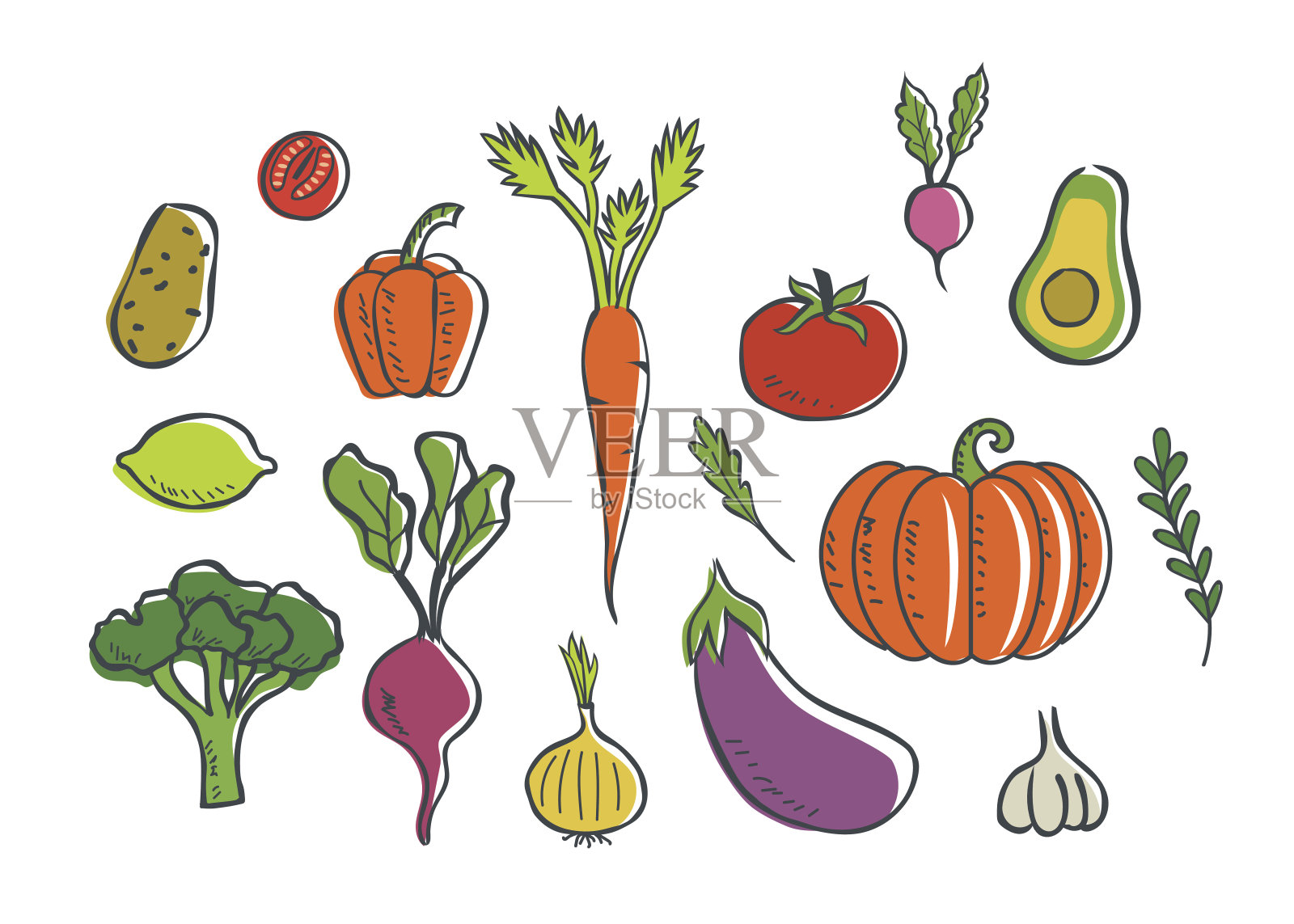 蔬菜设计元素图片