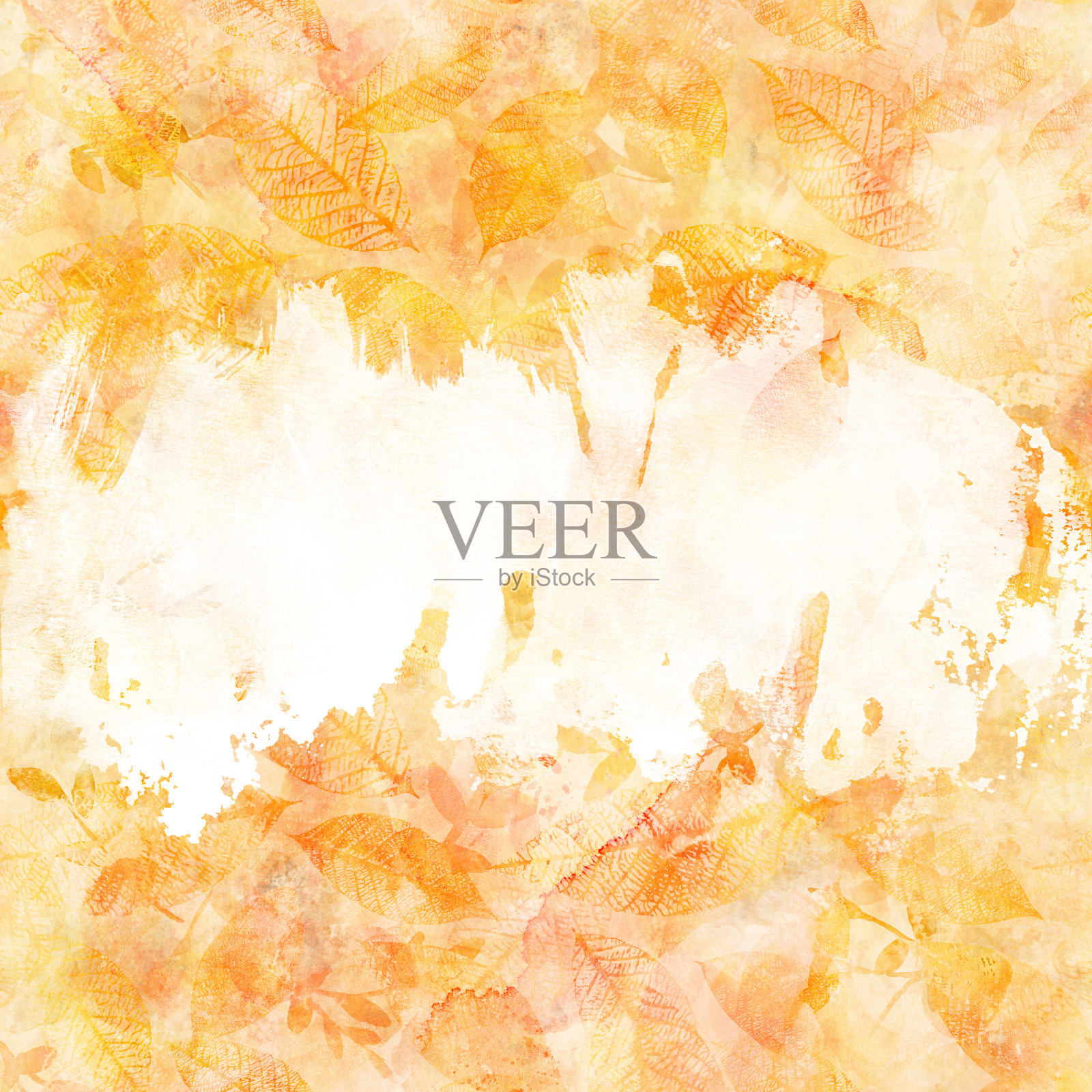 秋天的背景纹理用树叶和空间复制插画图片素材