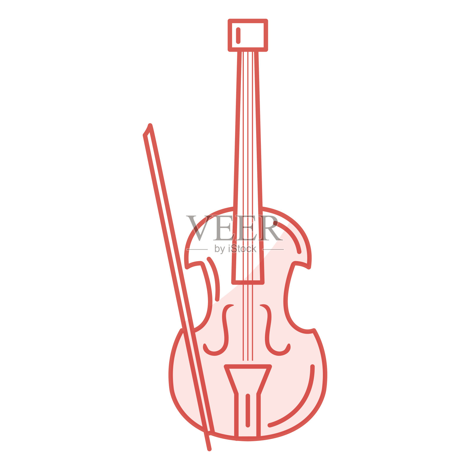 大提琴乐器图标插画图片素材