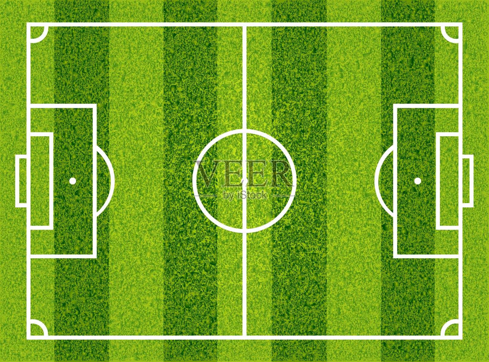 足球,足球场上。向量插画图片素材