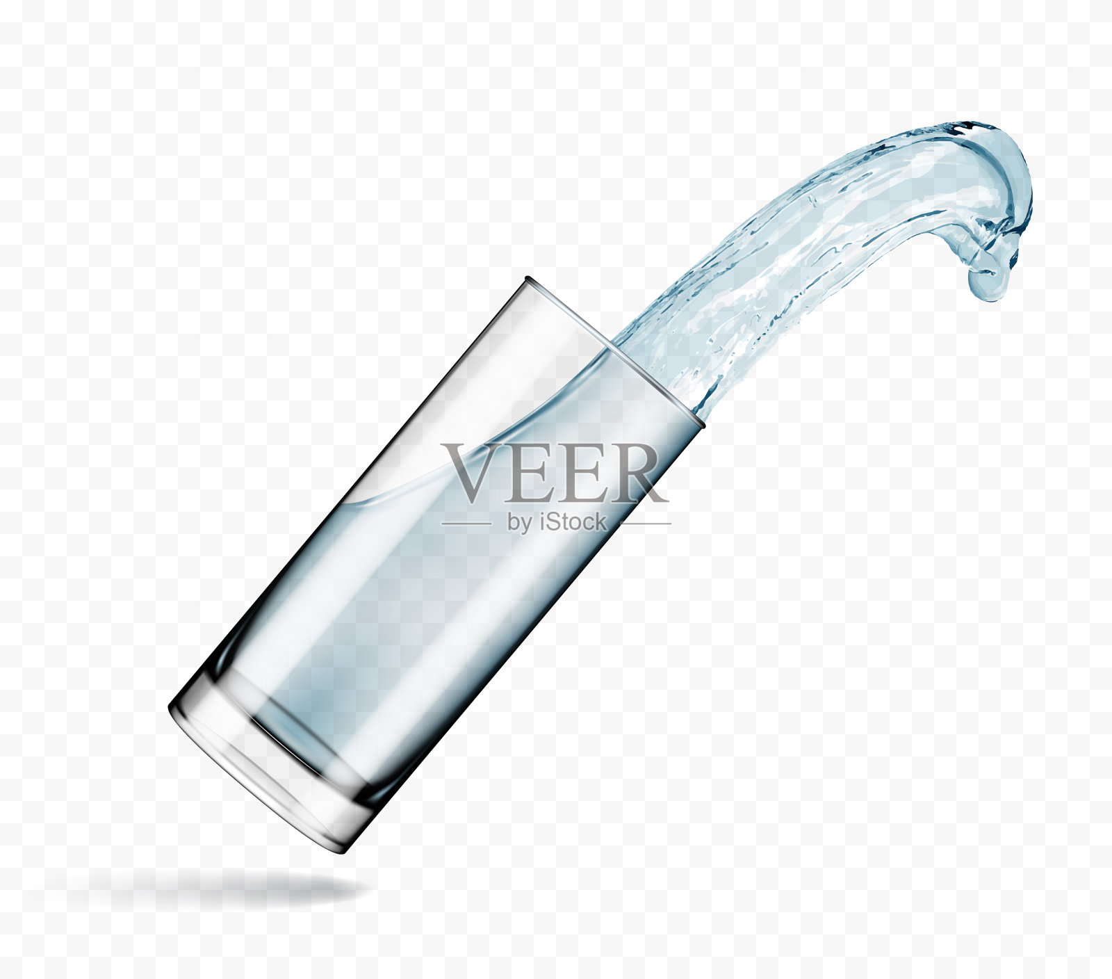 一杯水，矢量图设计元素图片
