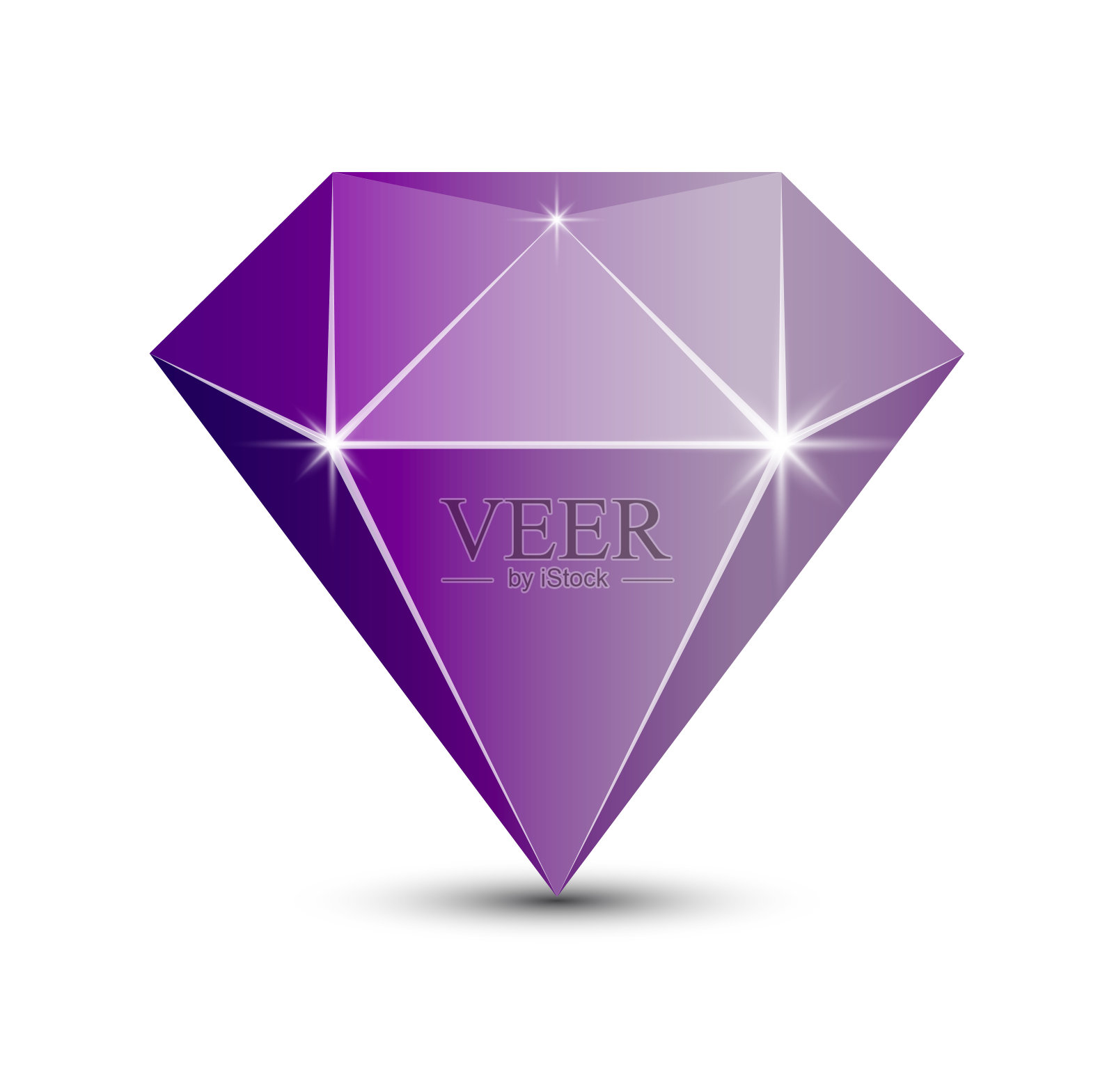 钻石紫水晶图标珠宝店插画图片素材