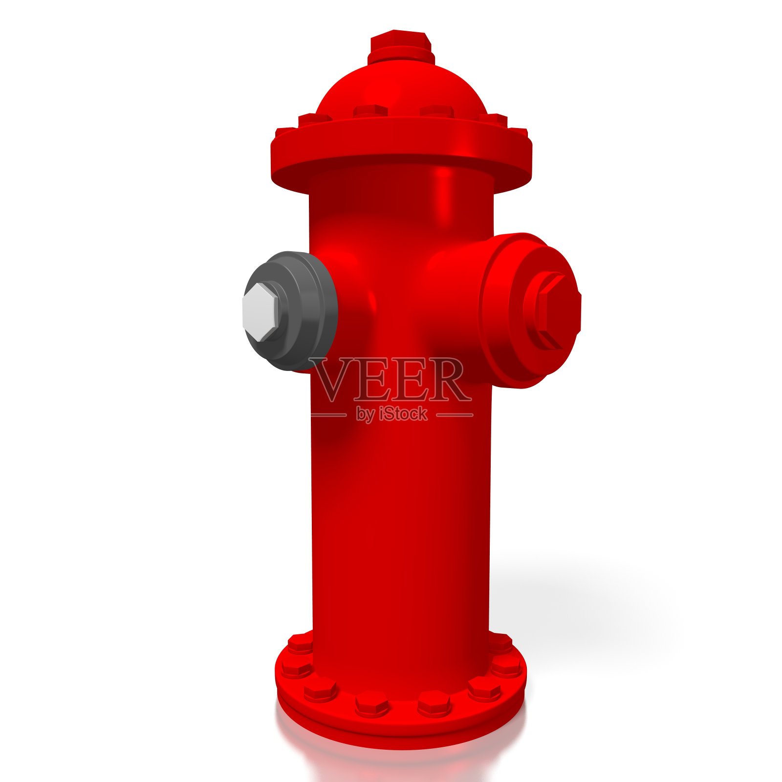 3 d红色消火栓照片摄影图片