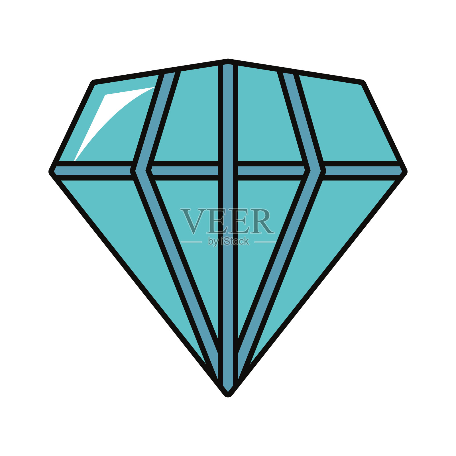 钻石宝石图标插画图片素材