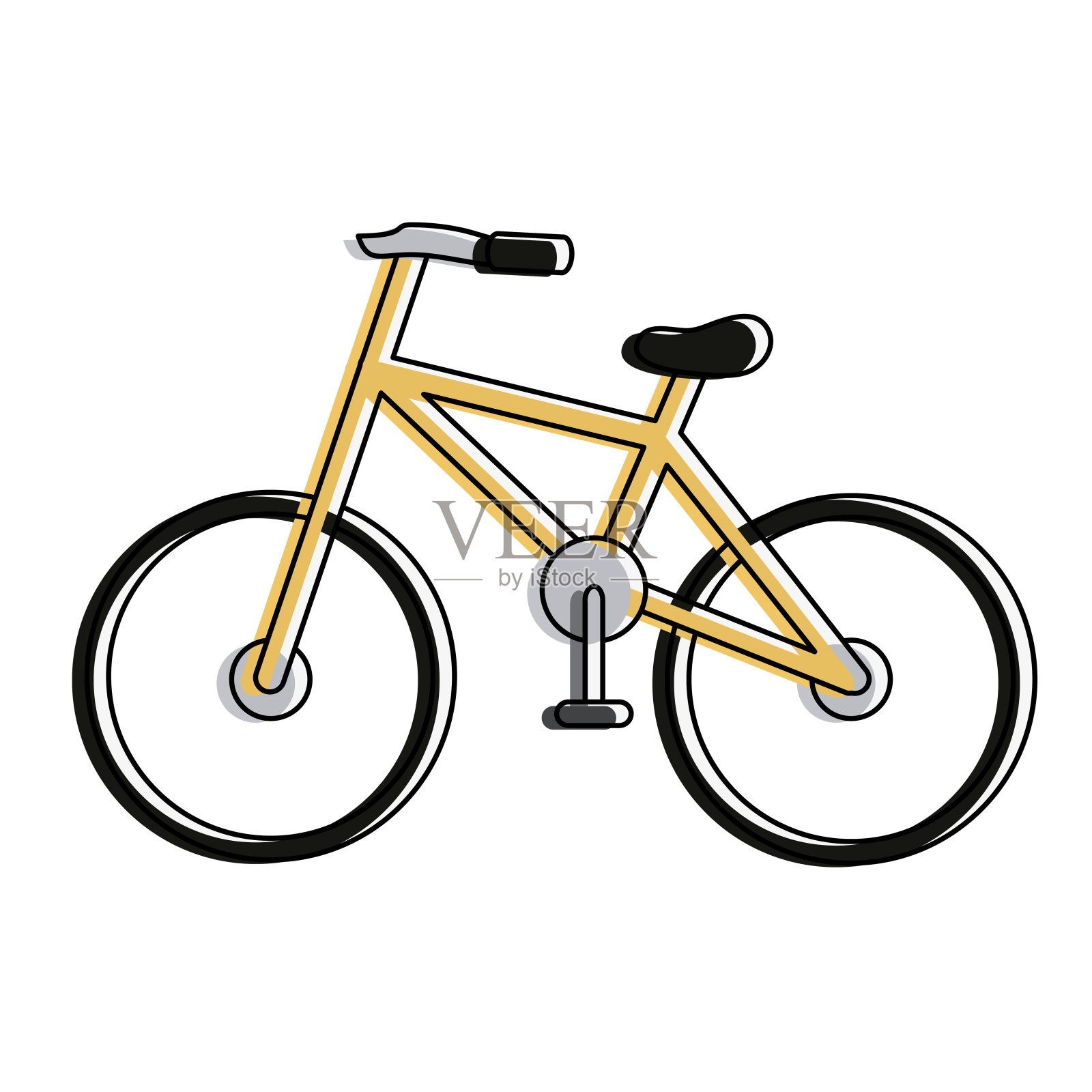自行车孤立的象征设计元素图片