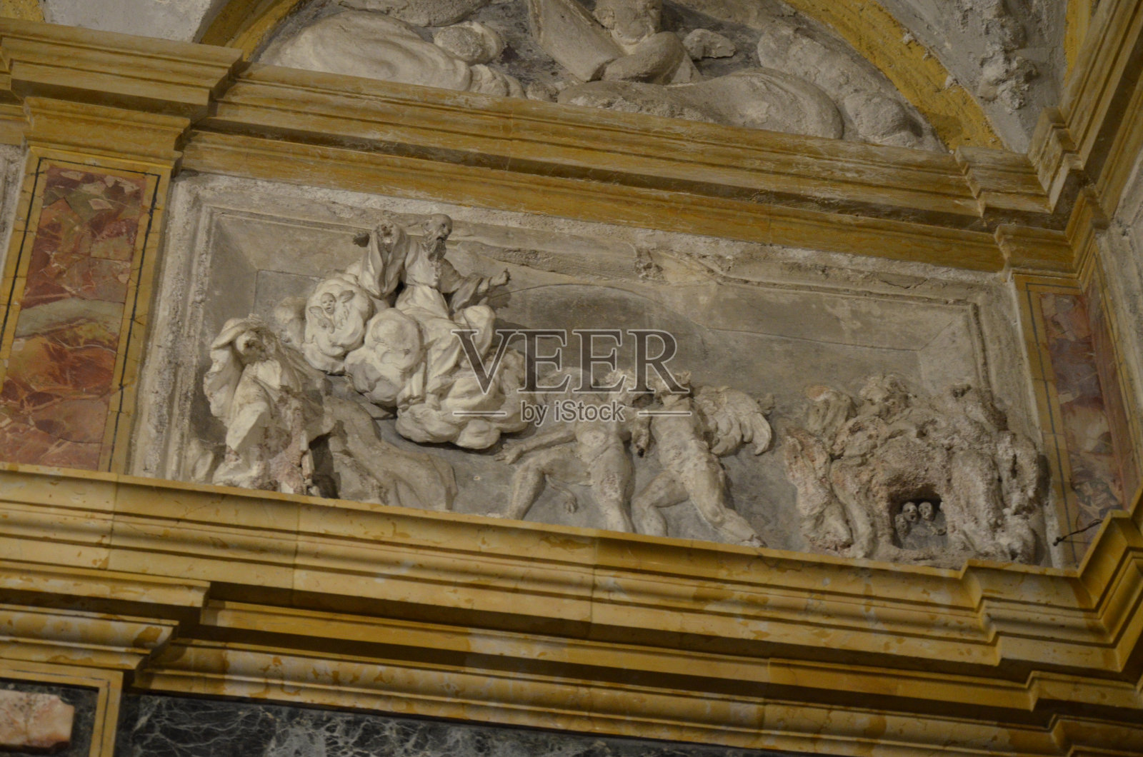 西西里岛Monreale大教堂内部照片摄影图片
