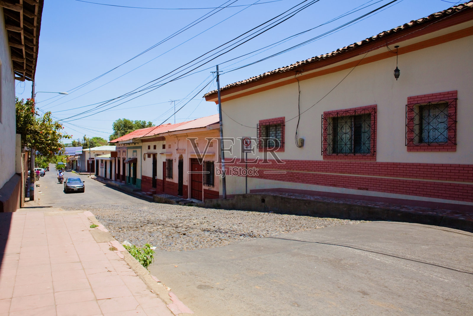 尼加拉瓜里昂的街道照片摄影图片