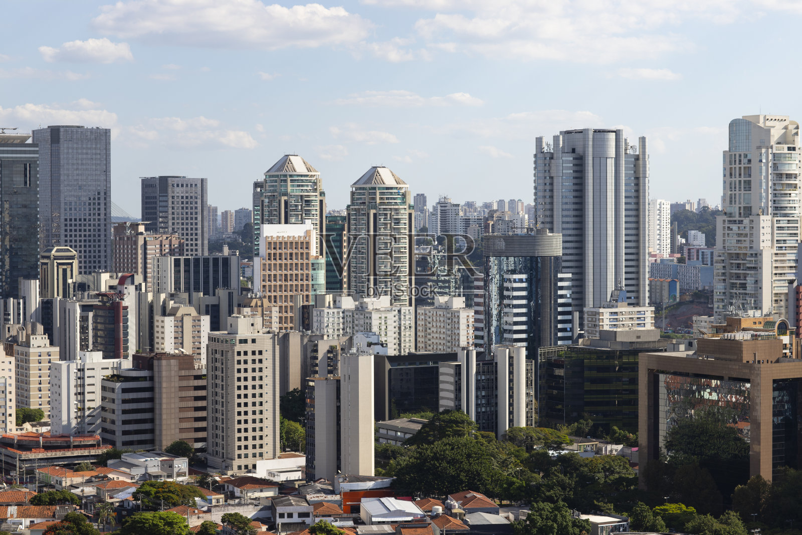 建造城市圣保罗，南美巴西照片摄影图片