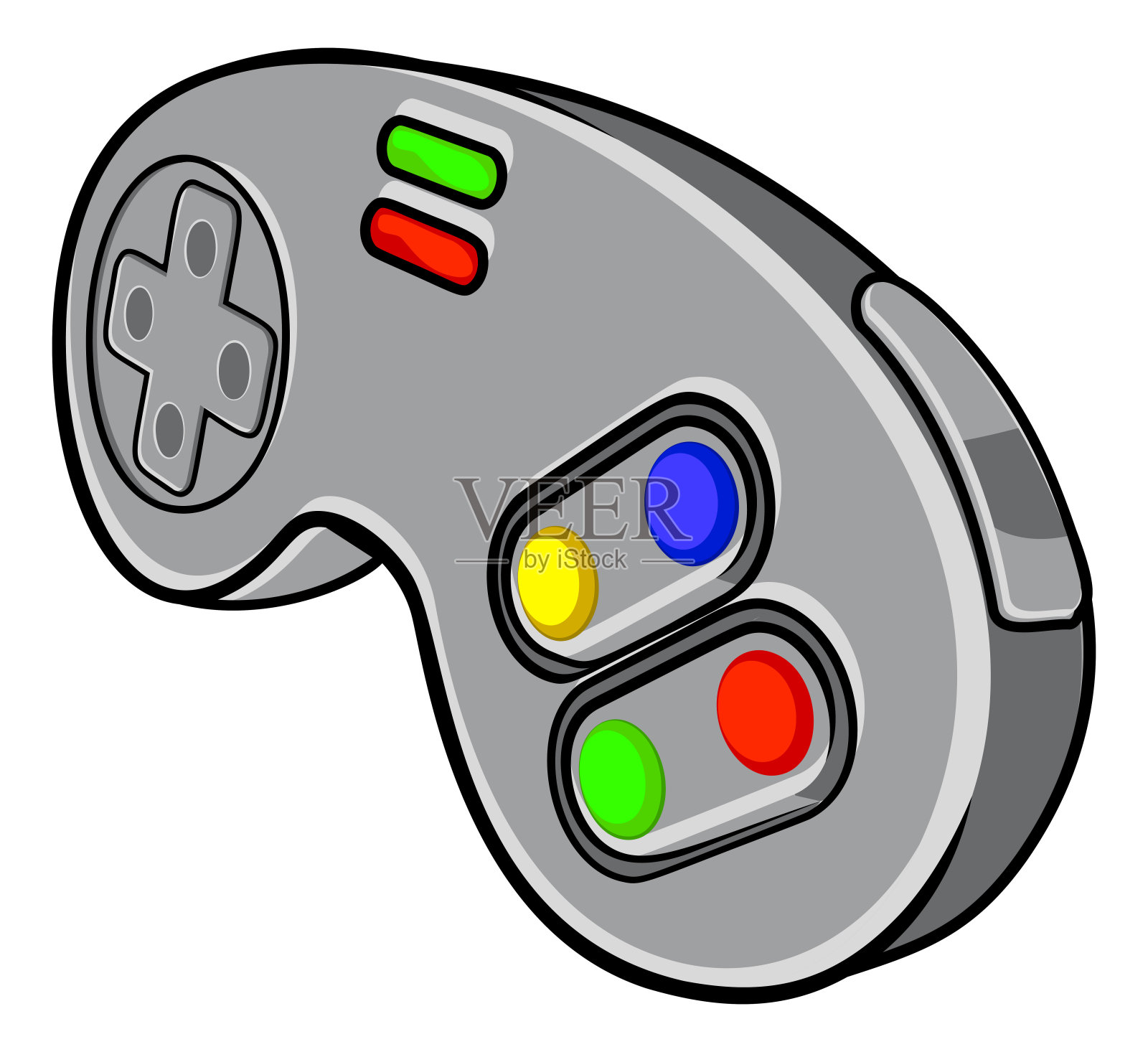 视频游戏控制器设计元素图片