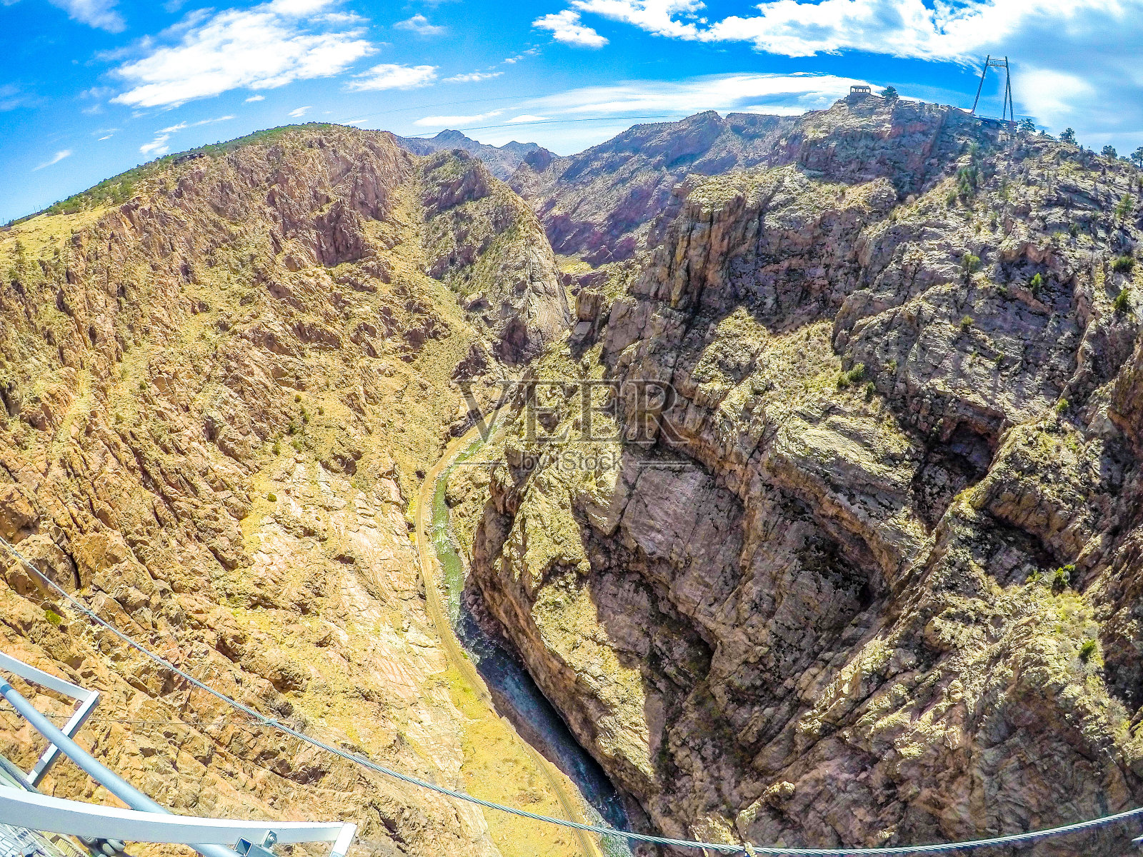 从科罗拉多的皇家峡谷看阿肯色河照片摄影图片
