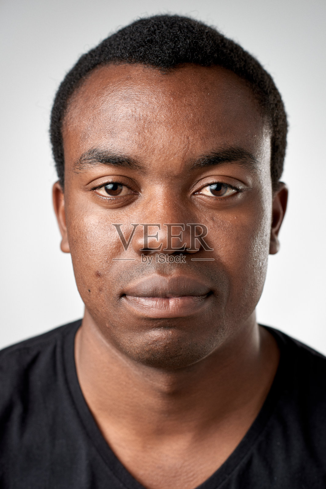 ID工作室的非洲人肖像照片摄影图片