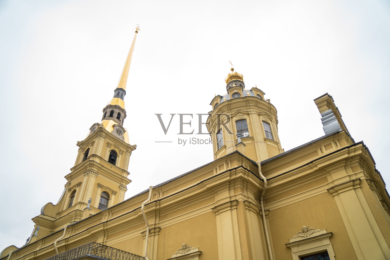 圣彼得堡的圣彼得和保罗大教堂。照片摄影图片