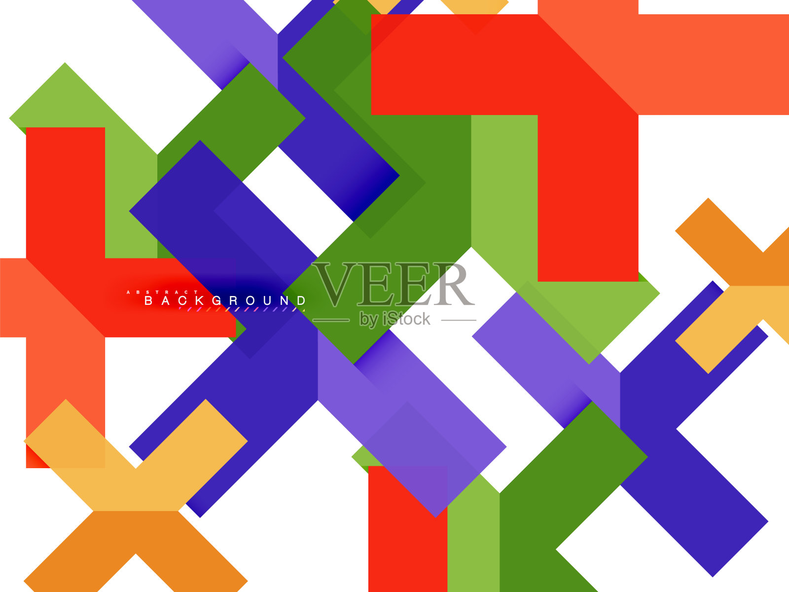 多色抽象几何形状，几何背景的网页横幅插画图片素材