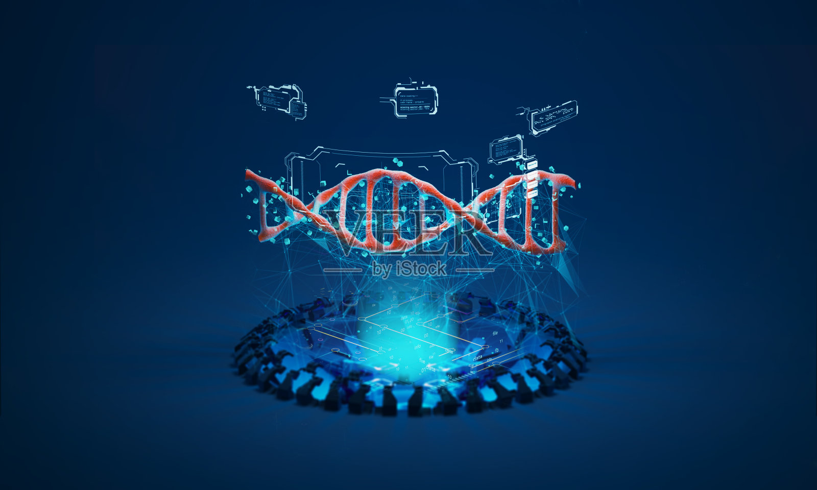 DNA三维模型照片摄影图片