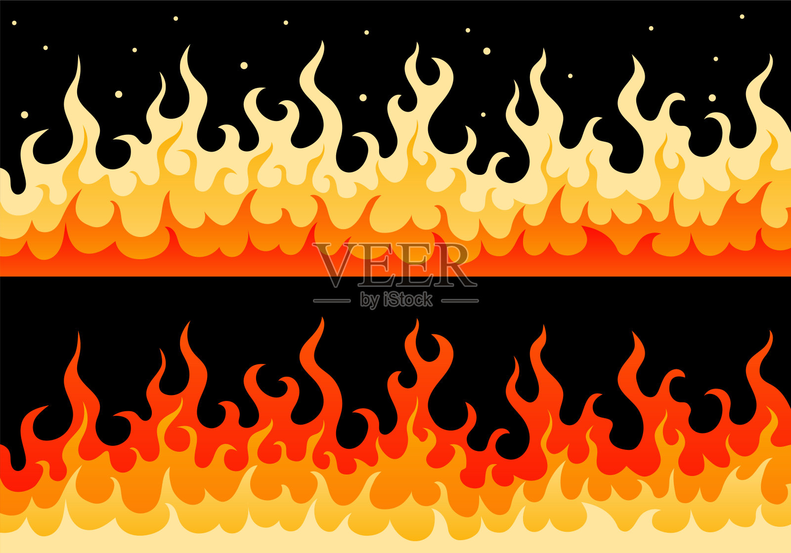 热火墙防火防火安全标志边界设计元素图片