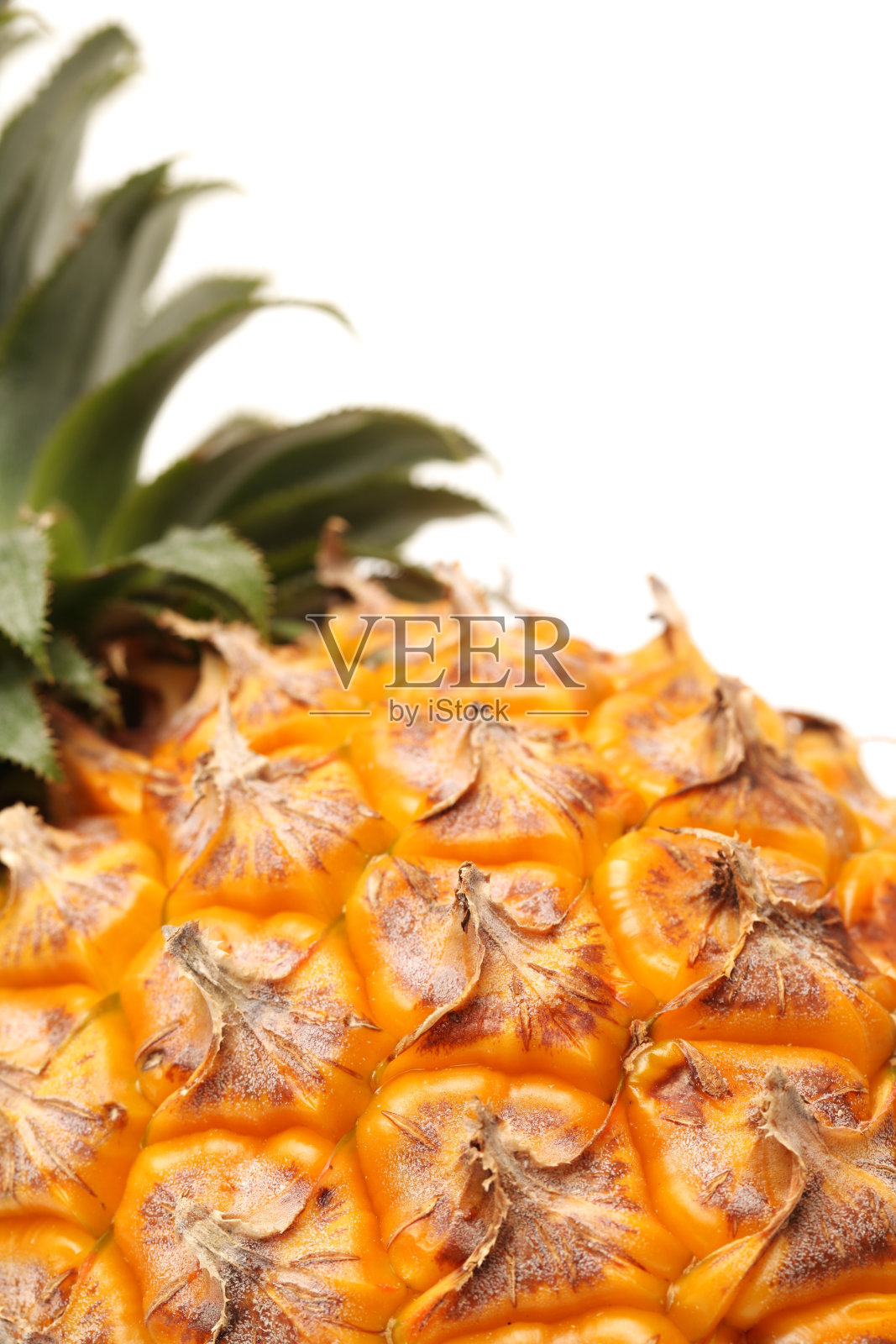 菠萝，一种成熟，新鲜的水果食品，整个，孤立在白色背景照片摄影图片