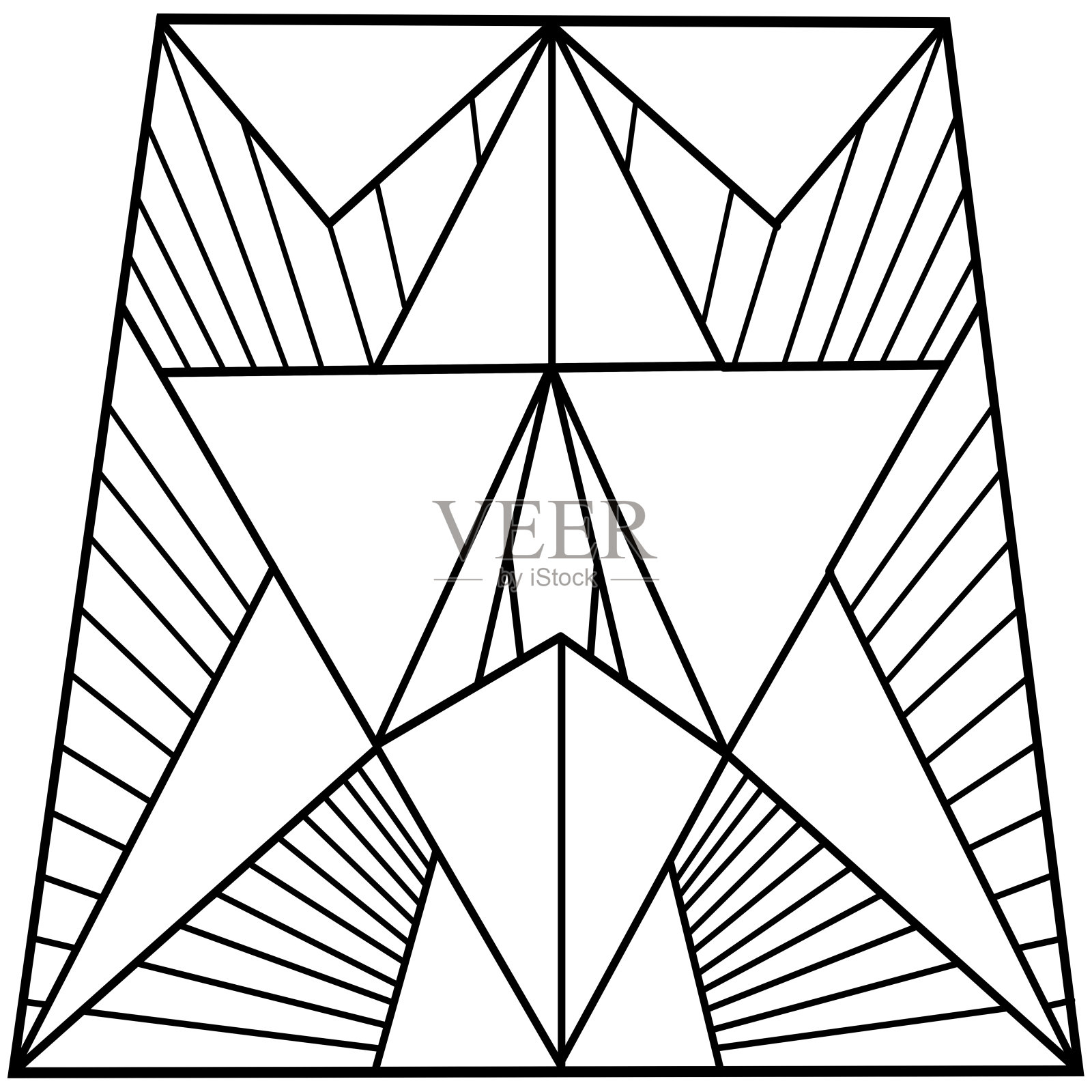 几何模板线在白色的背景插画图片素材