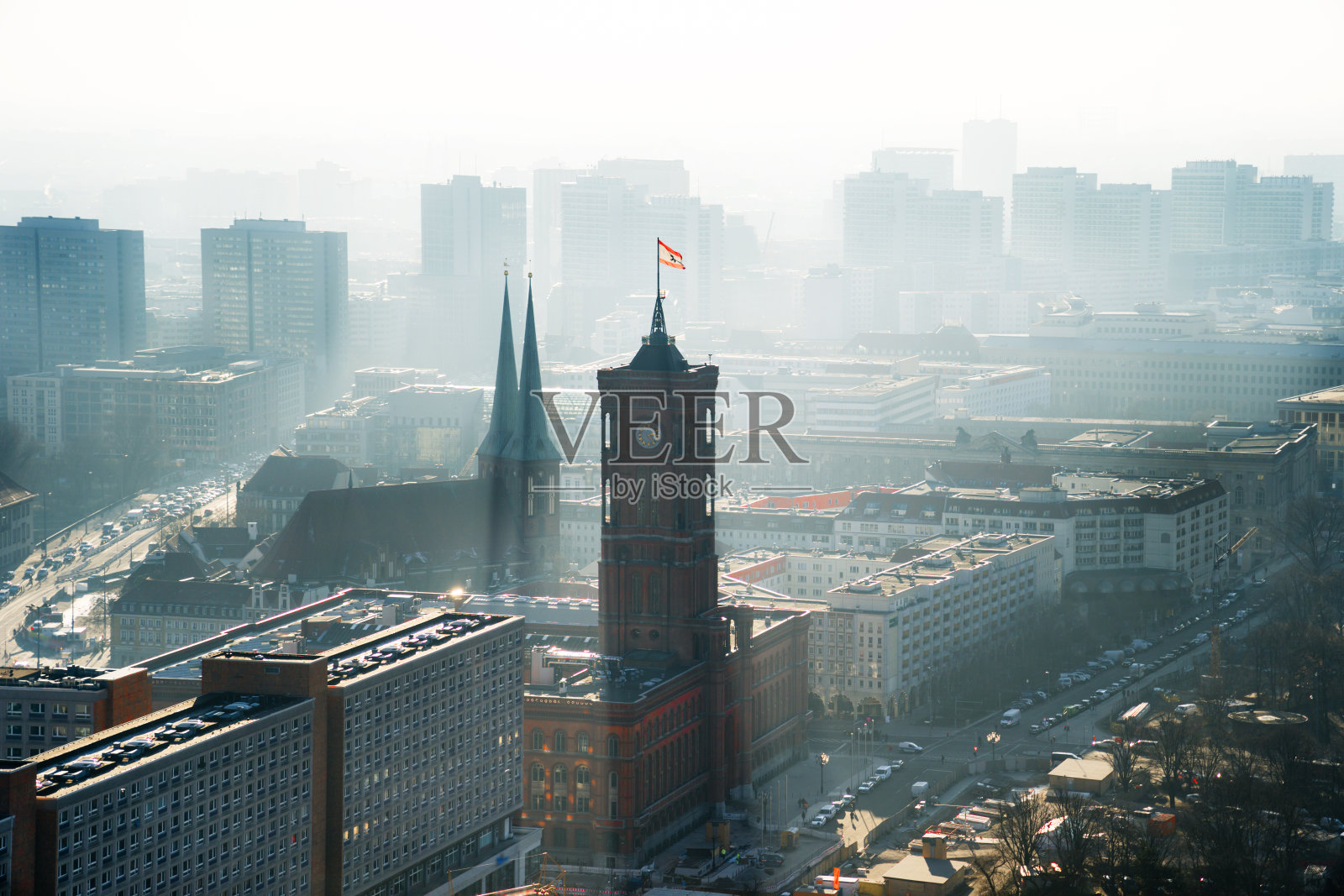 柏林的红市政厅照片摄影图片