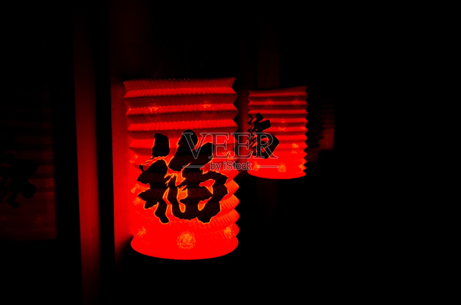 中国传统灯笼照片摄影图片