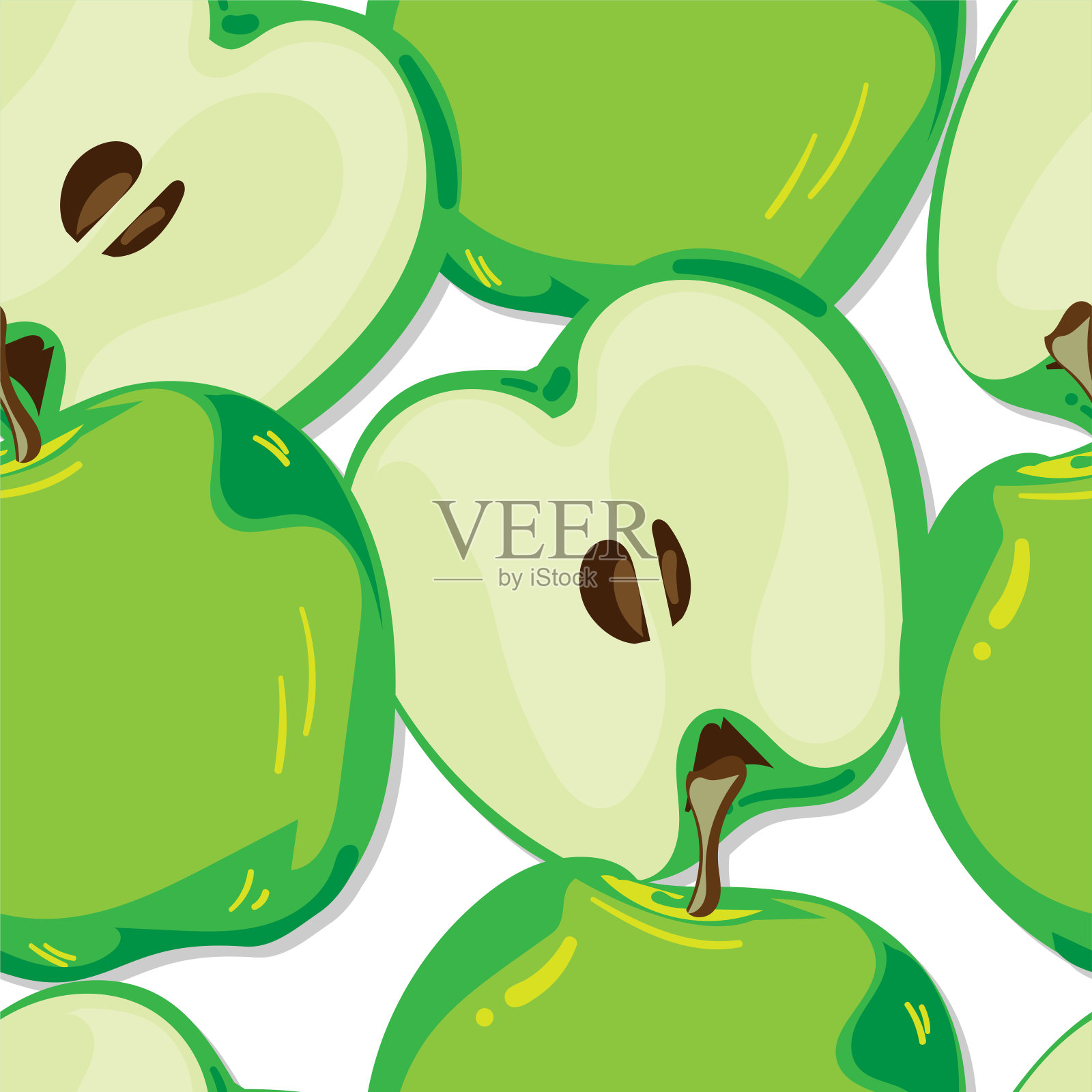 水果图案背景图形苹果插画图片素材