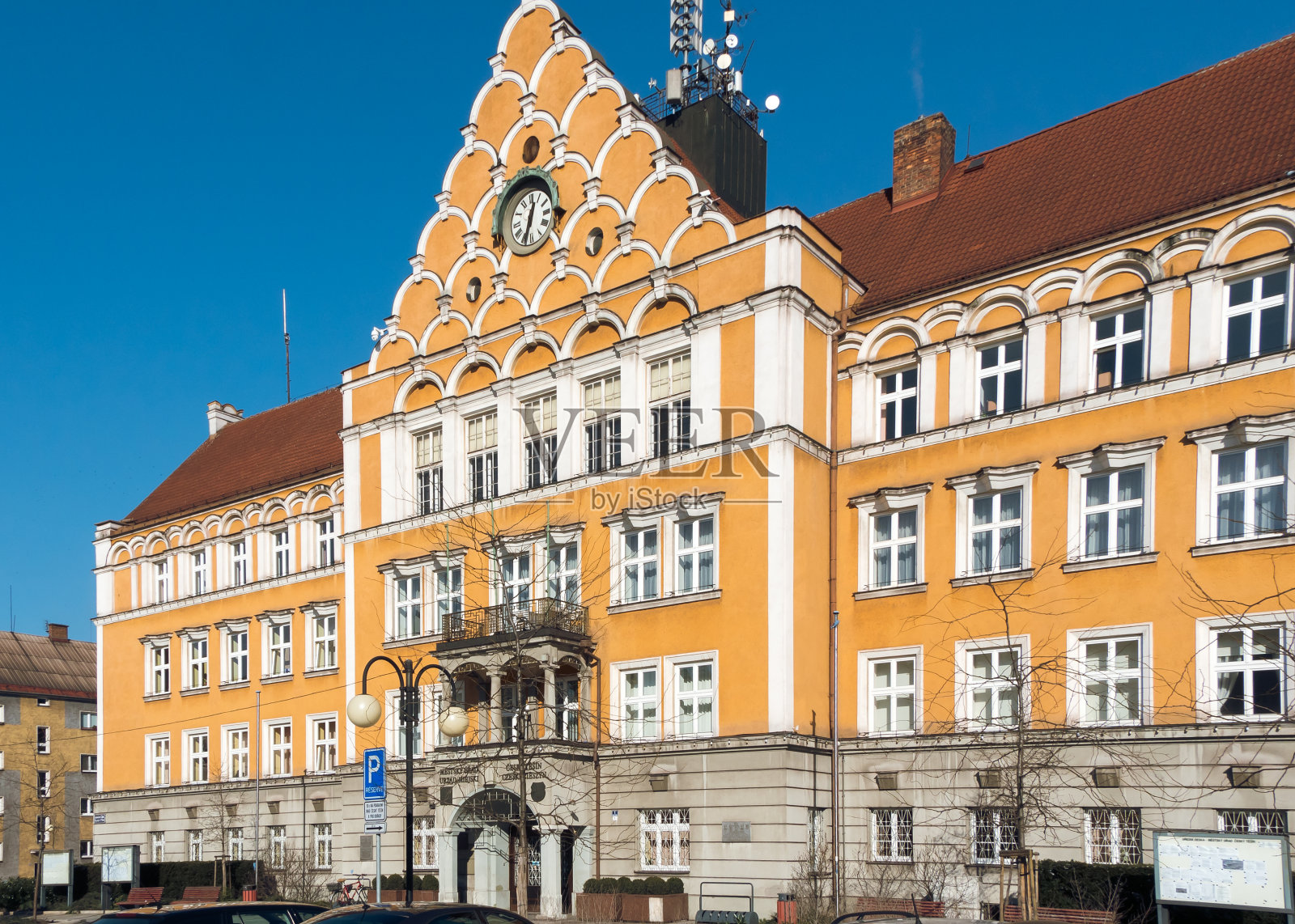 捷克共和国Cieszyn市政厅大楼照片摄影图片