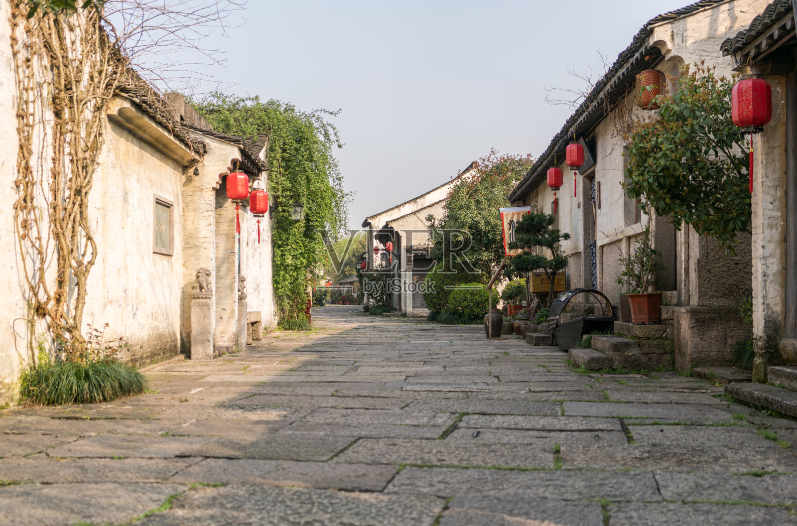 中国老城区的街道照片摄影图片