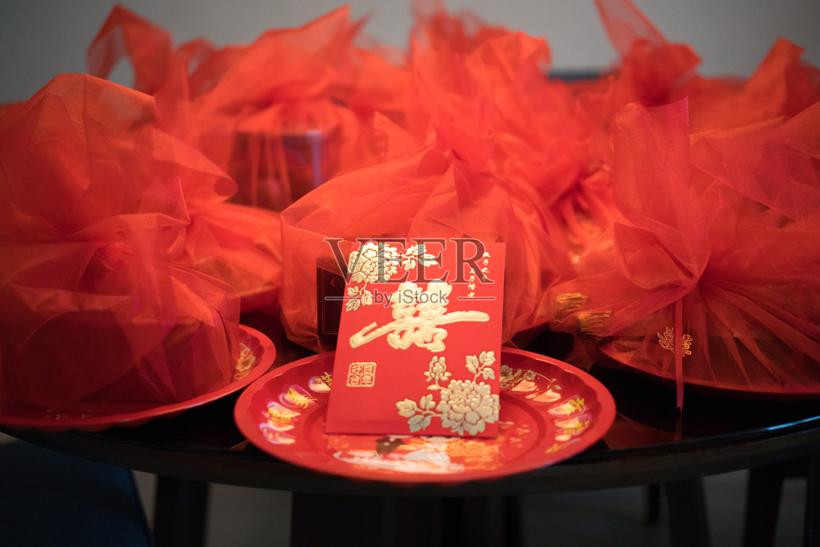 中国传统的婚礼聘礼照片摄影图片