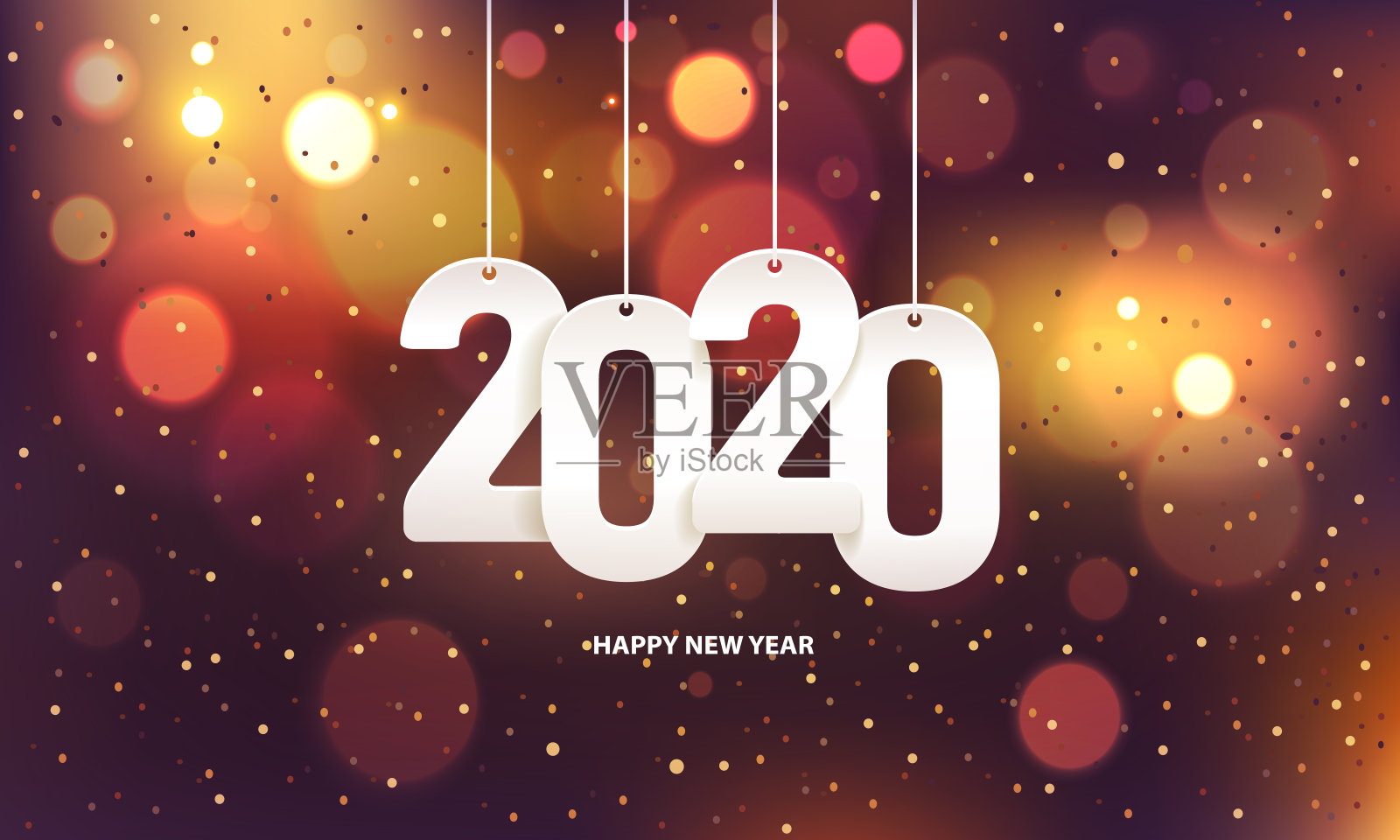 2020年新年快乐插画图片素材