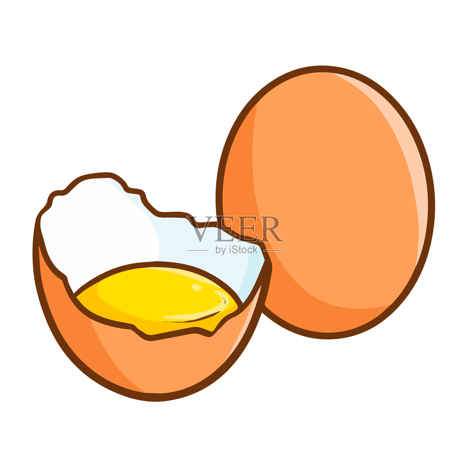 两个鸡蛋准备用来做饭设计元素图片
